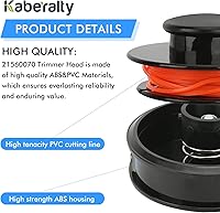 Vista 5 de 21560070 SRM Echomatic Trimmer Bump Head Compatible con Echo 21560050 200095200 10106292 SRM-225 SRM-210 SRM-235 Recortadoras de eje recto, cabeza