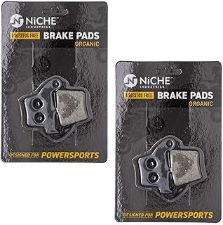 NICHE Brake Pad Set for Honda CRF250RX CRF2250X CRF450R CRF250F CRF450X CR250R Rear Organic 2 Pack