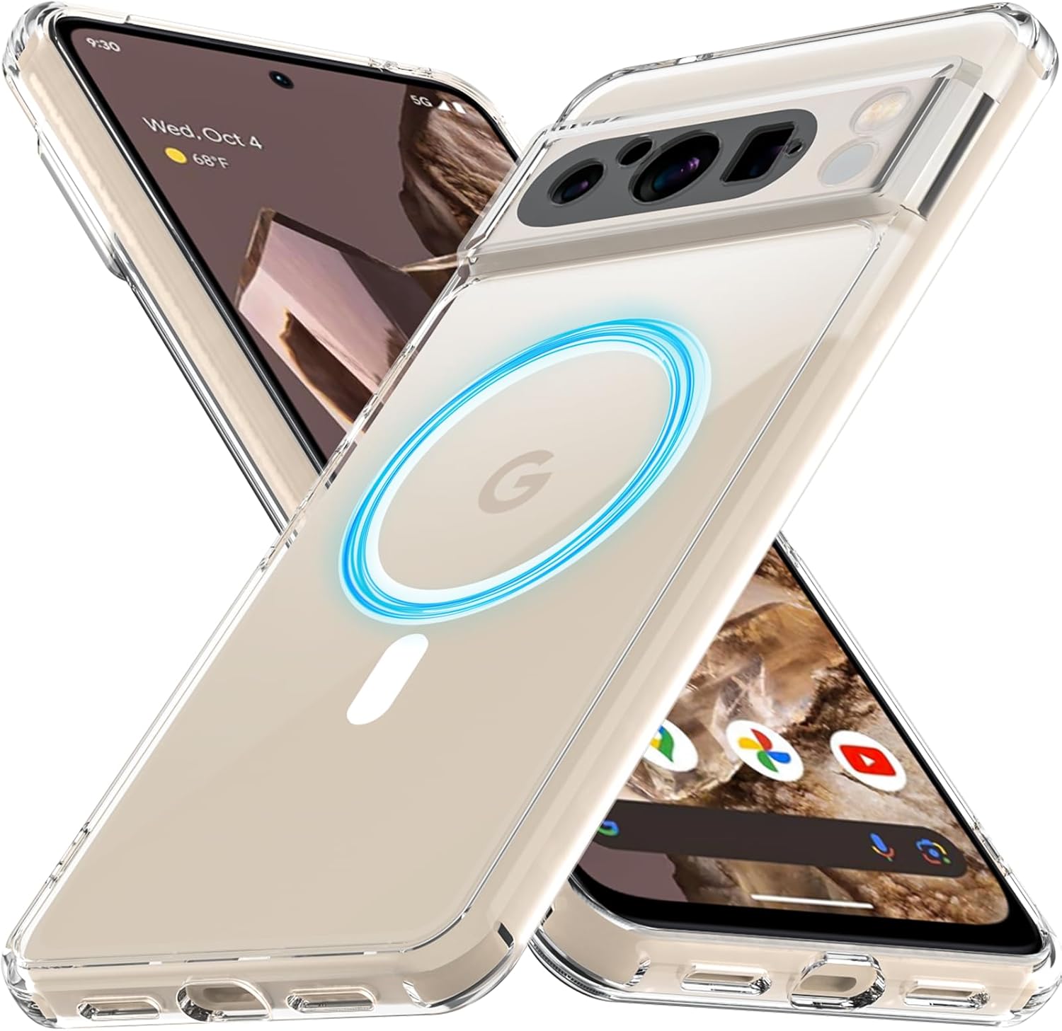 Etui de protection à fermeture magnétique pour Google Pixel