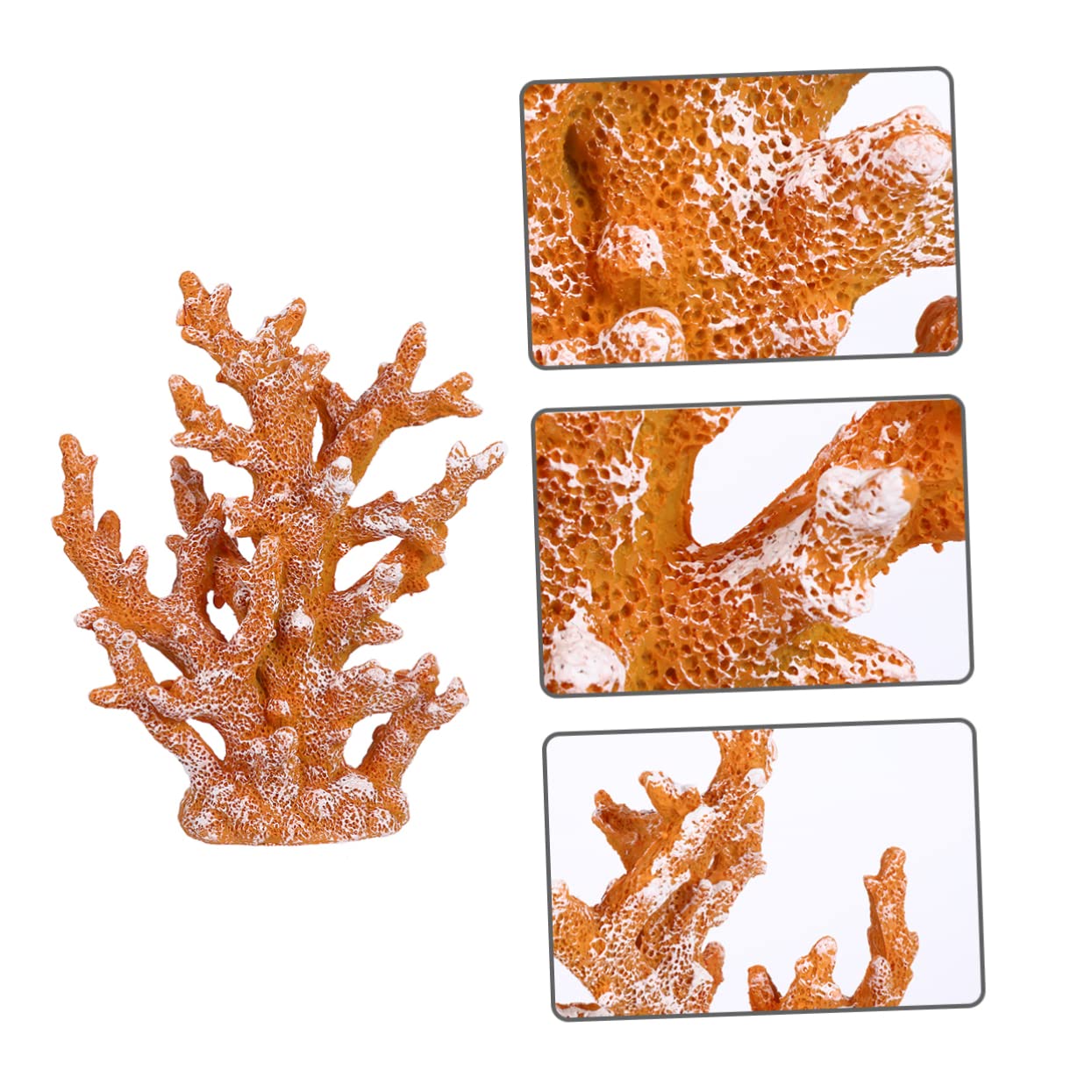 BESPORTBLE Coral Ornament Artificial De Resina Estilo Mediterráneo para Decoración De Acuarios y Espacios Interiores