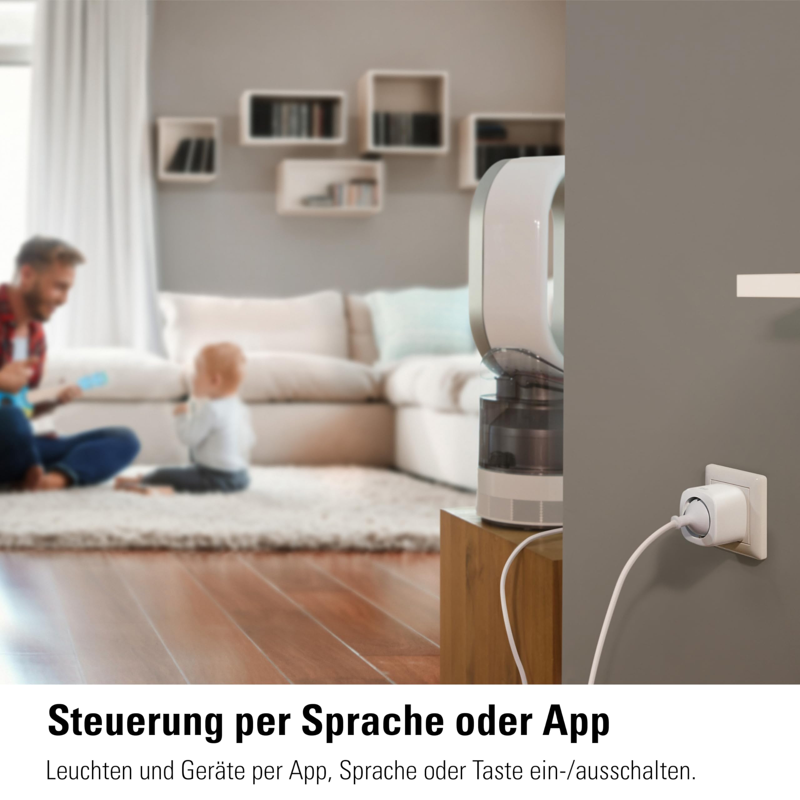 Eve Energy (Matter) – Smarte Steckdose, Verbrauchsmessung, App-/Sprachsteuerung, TÜV-zertifiziert, funktioniert mit Alexa/Apple/Google/SmartThings/Home Assistant, Thread Border Router nötig