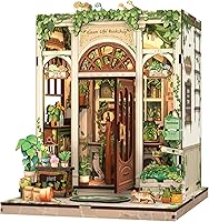 Vista 9 de Fsolis Kit de Rincón de Libro - Kit de Casa de Muñecas en Miniatura DIY Scene para Adultos, Rompecabezas 3D de Estantería 255 Piezas, Modelo de Casa