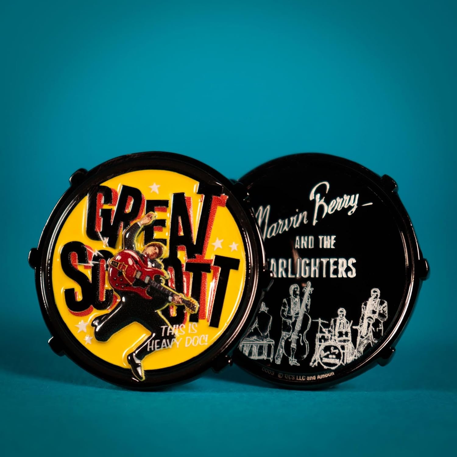 Fanattik Back to The Future Marvin Berry and The Starlighters Limited Edition Embossed Collectible Coin image 5