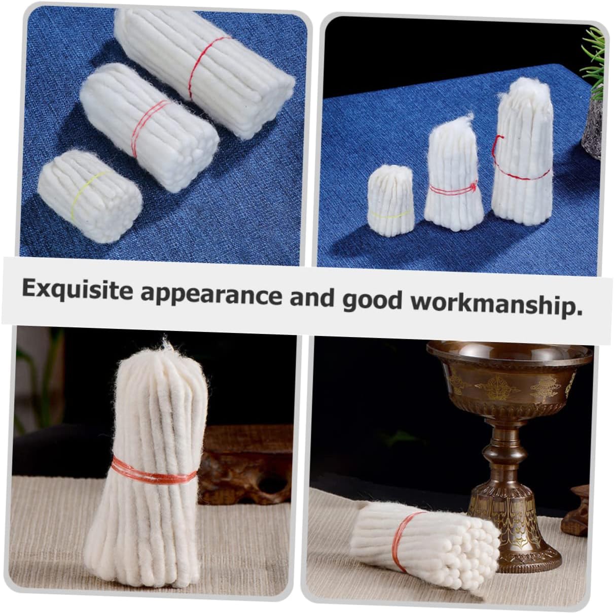 5pcs Cotton Candle Wicks for Butter Lamps Oil Lamp Wicks for Candle Making and Home Decor for Kerosene and Burners