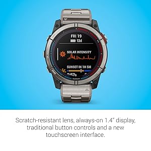 Garmin quatix 7X Solar Edition, Marine GPS Smartwatch, Solar Charging Capabilities, Durable Watch with Flashlight, Tide Changes and Anchor Drag Alerts, Waypoint Marking