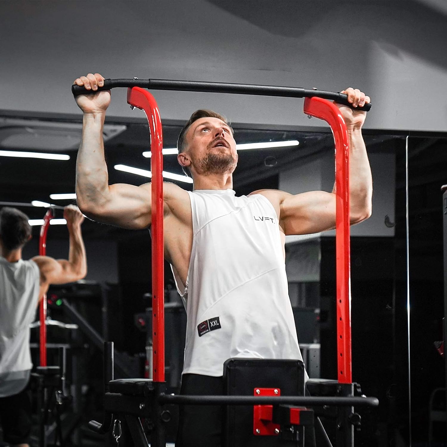 pelpo Power Tower Height Adjustable Pull Up Bar Station for Home Gym Strength Training, Multi-Function Dip Station Fitness Exercise Equipment, Black : Everything Else