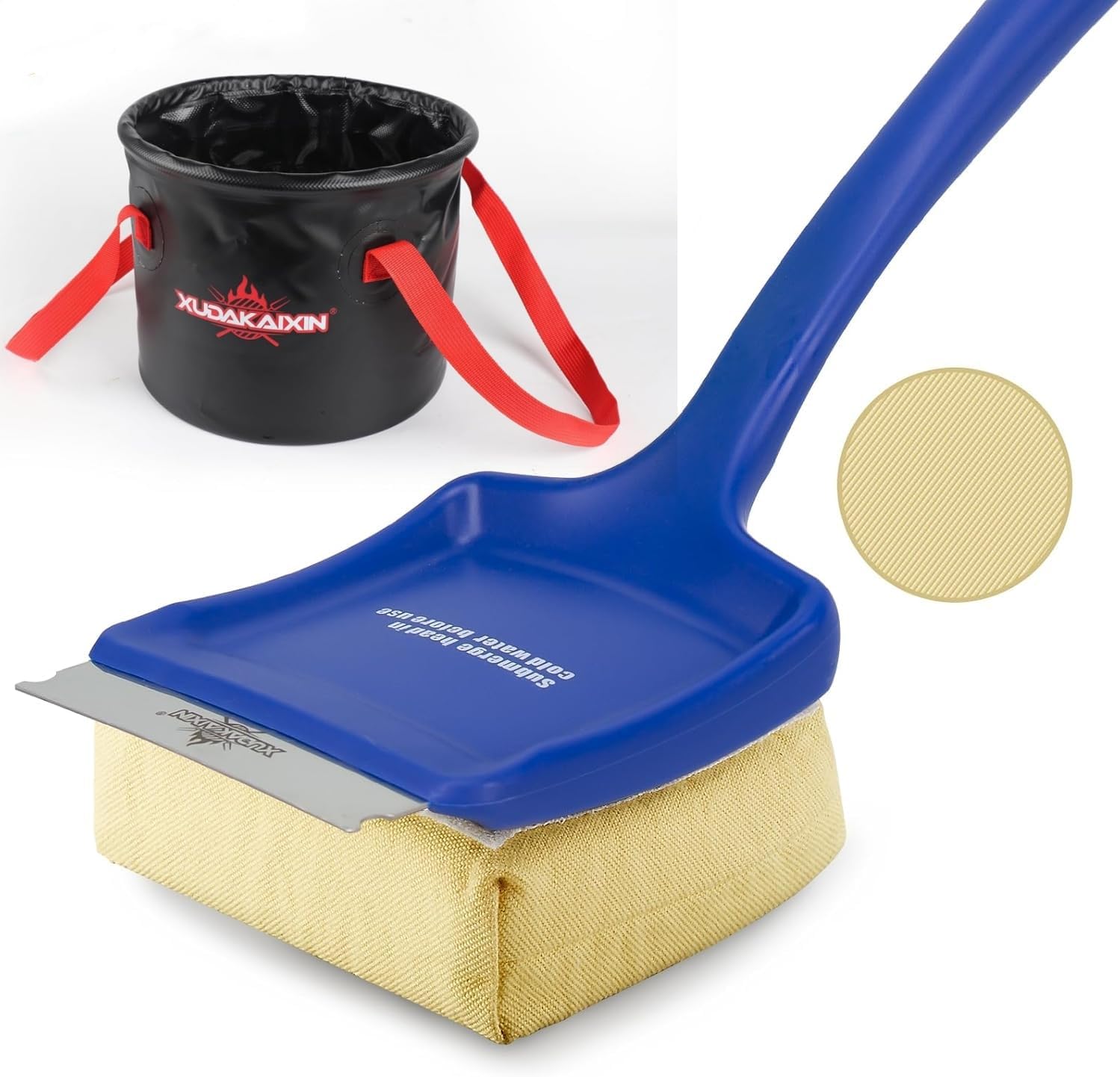 Steam Grill Brush & Water Bucket