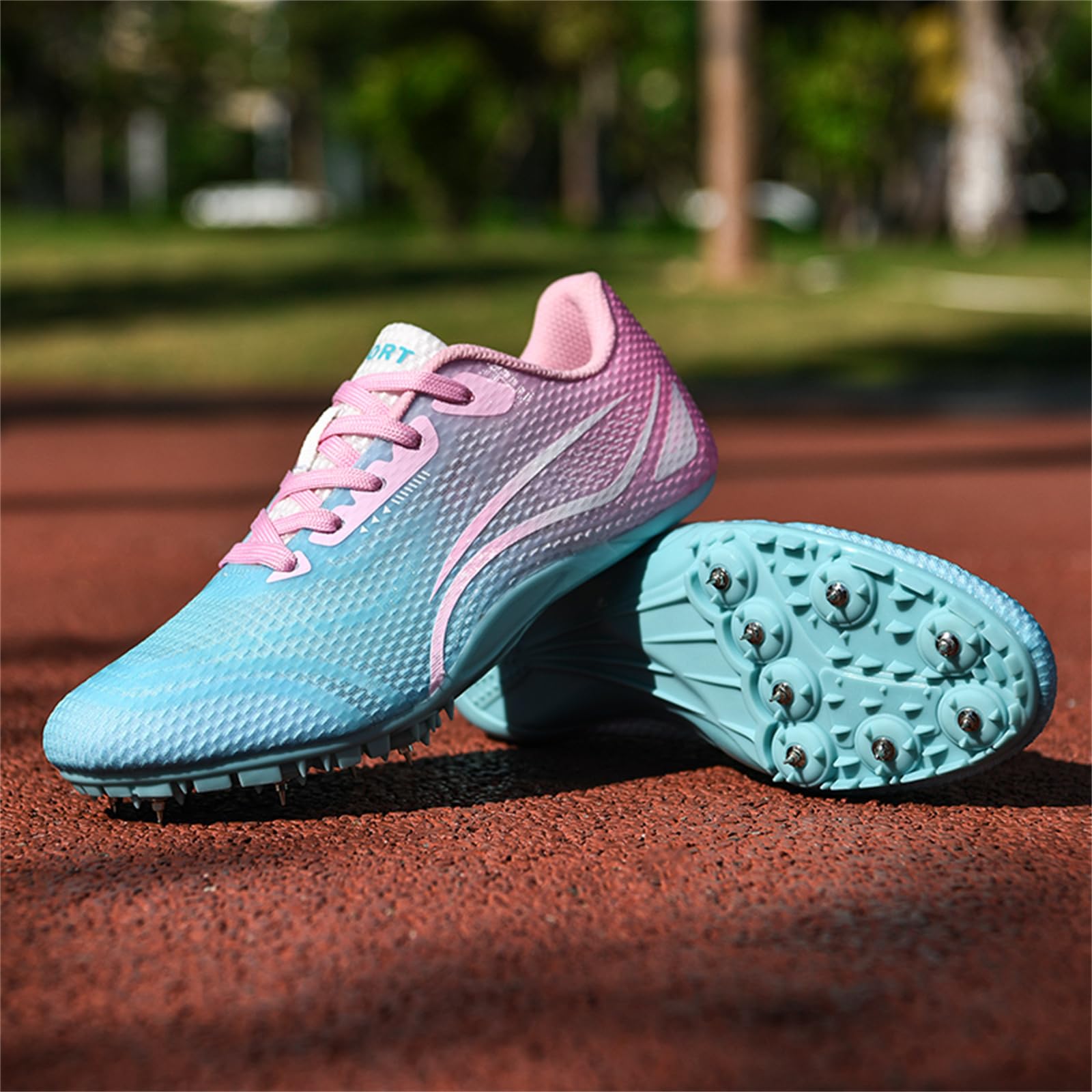 Chaussures De Course À Pointes Chaussures D'athlétisme Hommes Femmes Sprint Saut Course Baskets pour Enfants