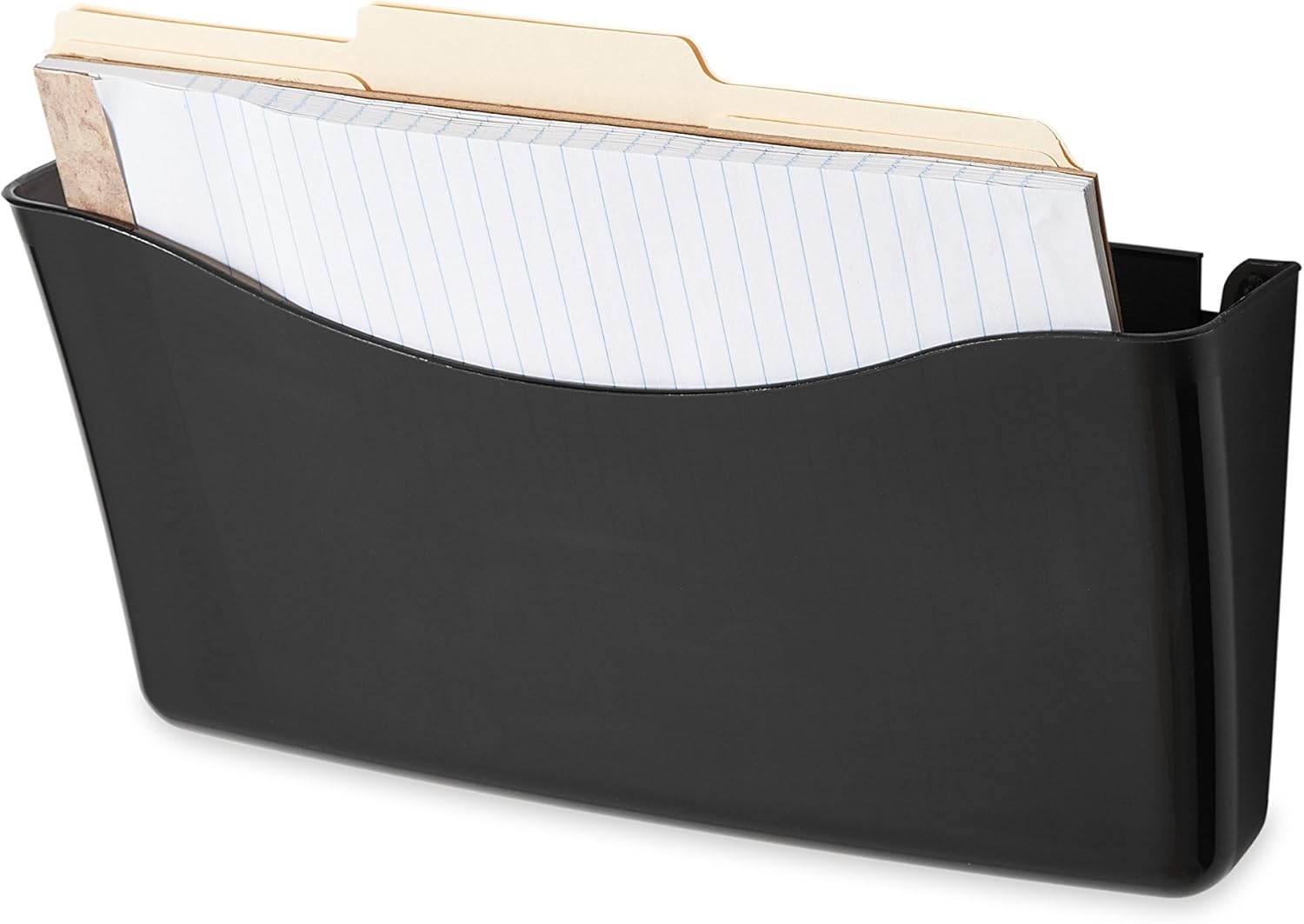 Rubbermaid Unbreakable Expandable Three-Pocket Wall File Set, Clear (65976) : Hanging Wall Files : Office Products