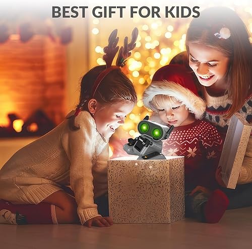 Miniatura 7 de Robot de juguete RC para niños, robot recargable de control remoto para niños y niñas, con demostración automática, movimientos de baile, música,