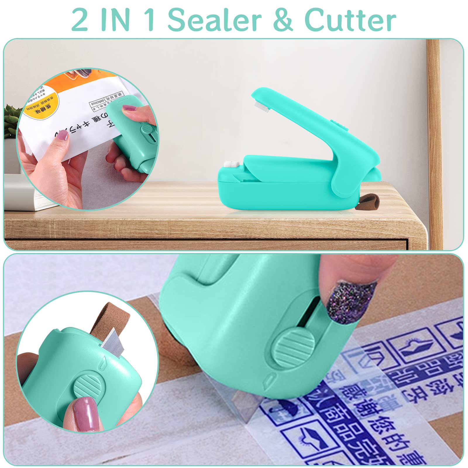 Mini Scelleur Thermique Portable, Machine U00e0 Sceller Les Sacs En  Plastique, Fermeture Sachet Alimentaire, Ustensile De Cuisine Pour  Conserver Les