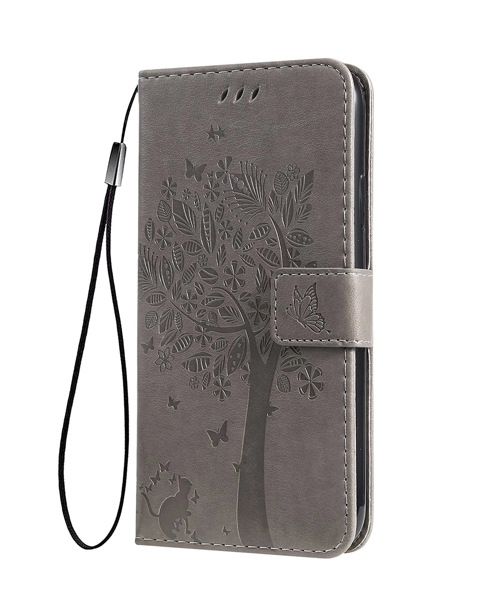 Cover Portafoglio HAOYE Per OnePlus Nord CE 3 Lite 5G: Pelle Con Vani Carte E Chiusura Magnetica, Grigio