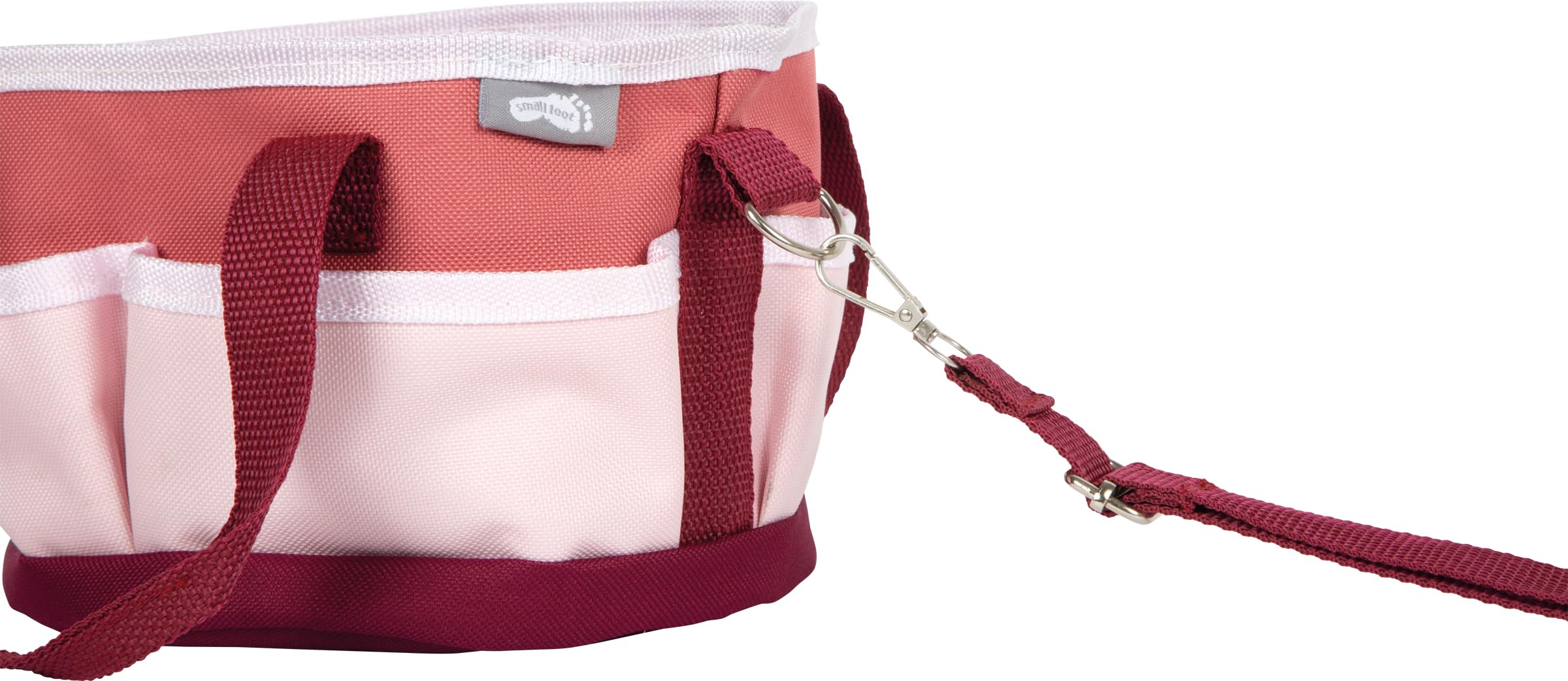 small foot Set Aseo para Caballo con Bolsa roja Acc. Madera Aptos niños, Acc. Jugar con Caballos, +3 años, 12705