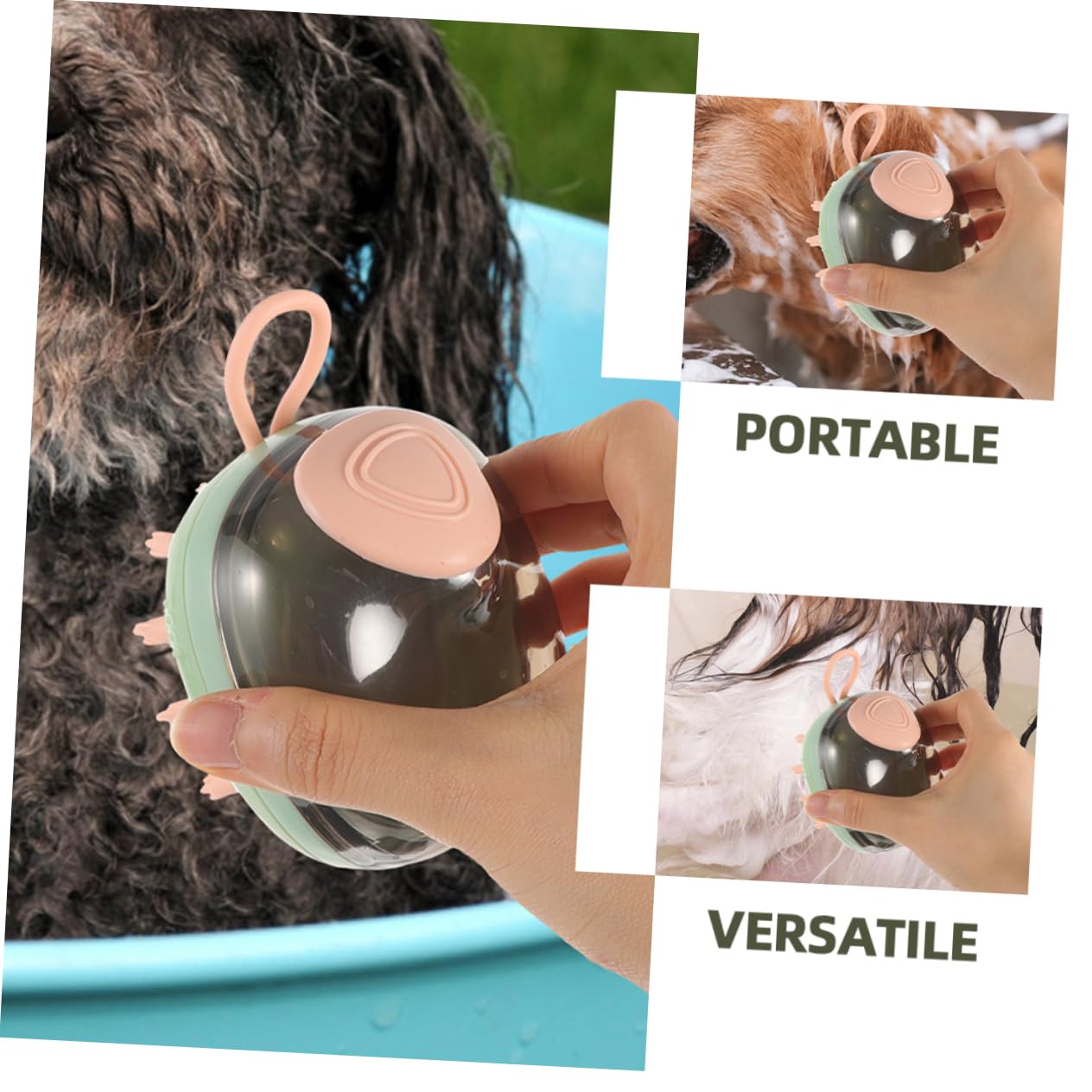 Toddmomy 5piezas Cepillo De Masaje Reutilizable Para Baño De Mascotas Cepillo Para Perros y Gatos Herramienta De Limpieza y Masaje Para Cuidado De Pelaje Diseño Ergonómico y Material
