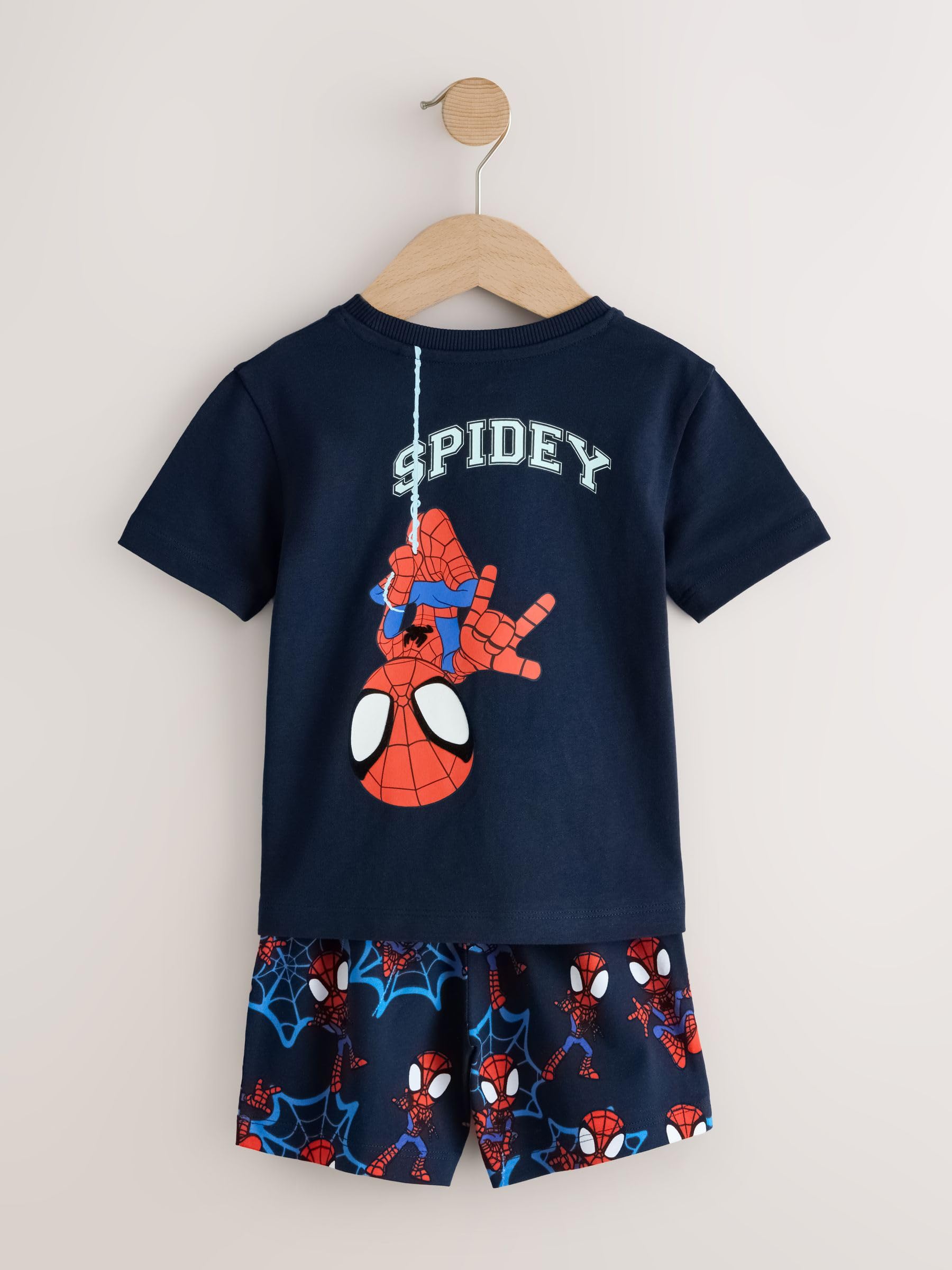 NEXT Jungen Spidey and Friends Kurze Schlafanzüge, 3er-Pack
