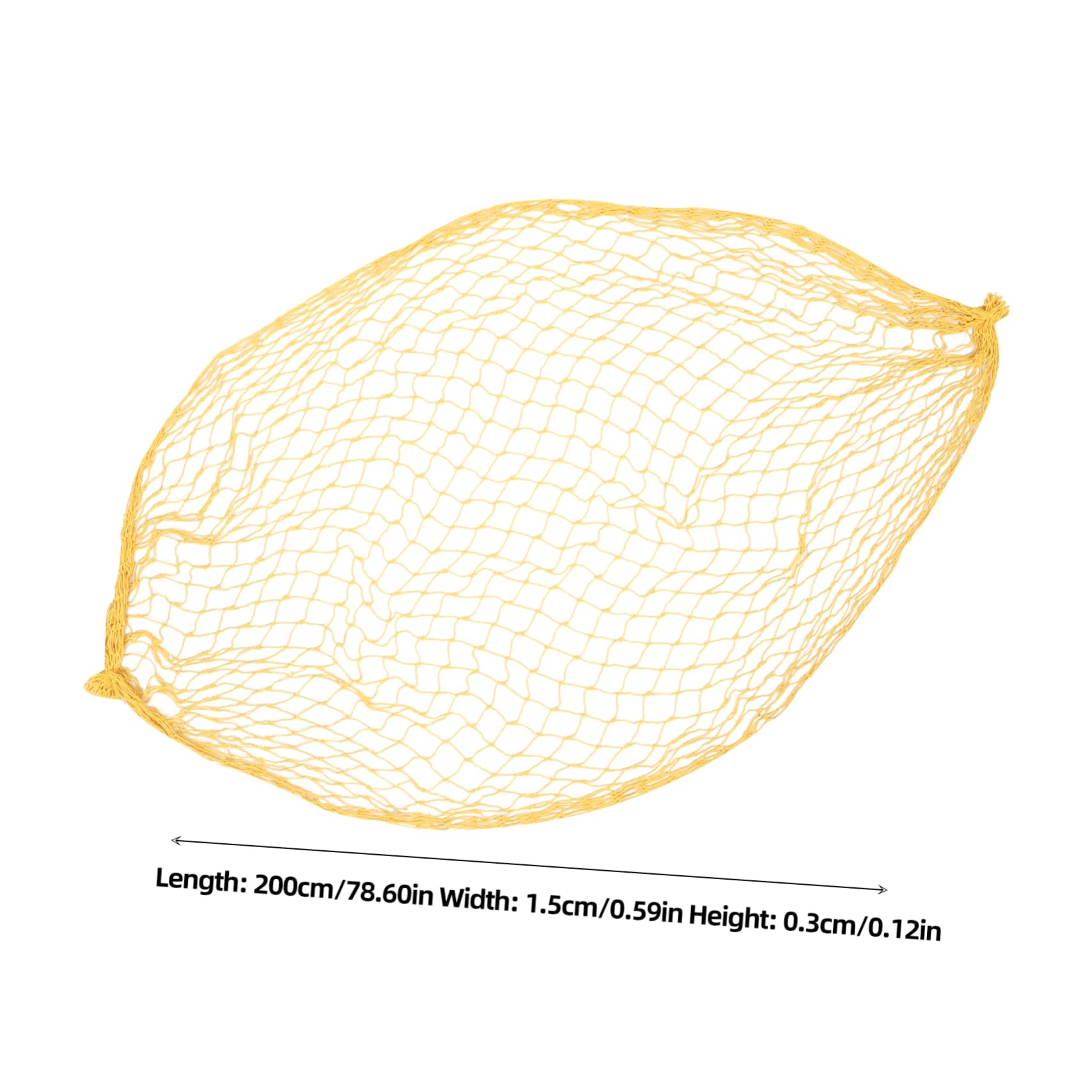 Cabilock Decorative Fishing Net Wall Hanging Mediterranean Style Nautical Home Decor Lemon Shells for Coastal Beach Themed Rooms Photography Props and Parties