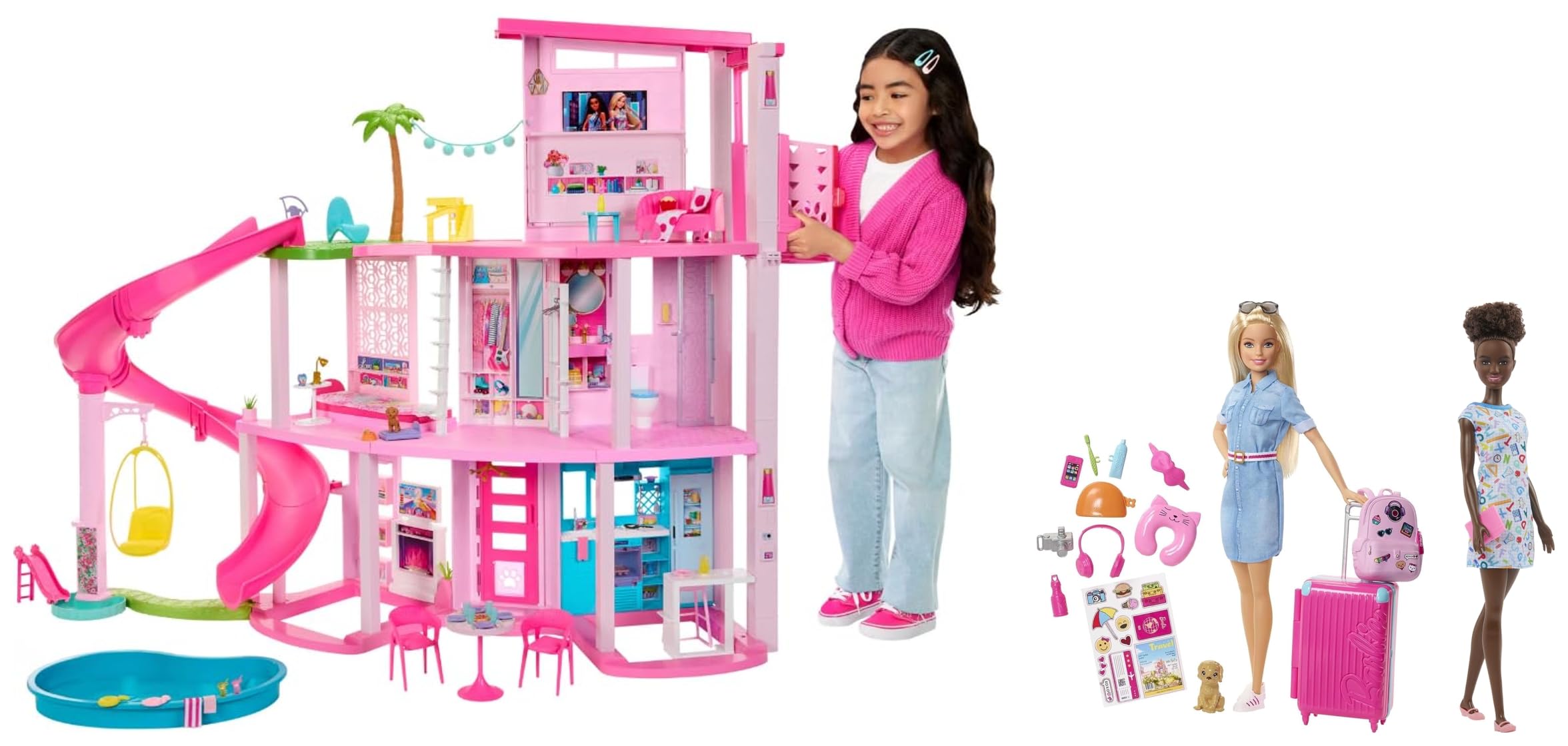 Barbie Dreamhouse Pool Party Doll House With 75 Pieces Teacher