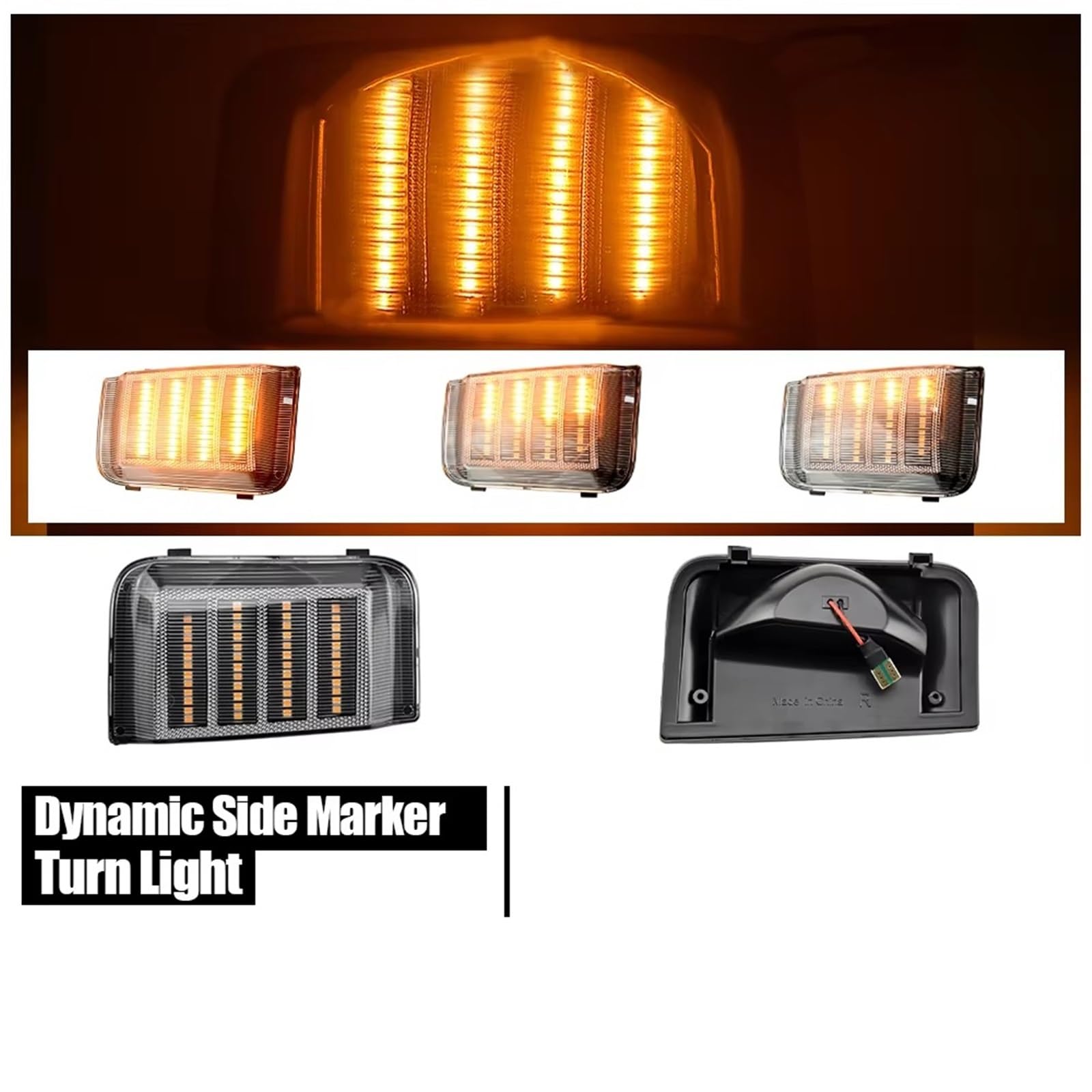 Indicatori Retrovisori Per FIAT Per DUCATO 06-19 Dinamica LED Indicatori Direzione Luci Indicatore Specchietto Laterale Lampada Lampeggiante Sequenziale(Dynamic Smoked)