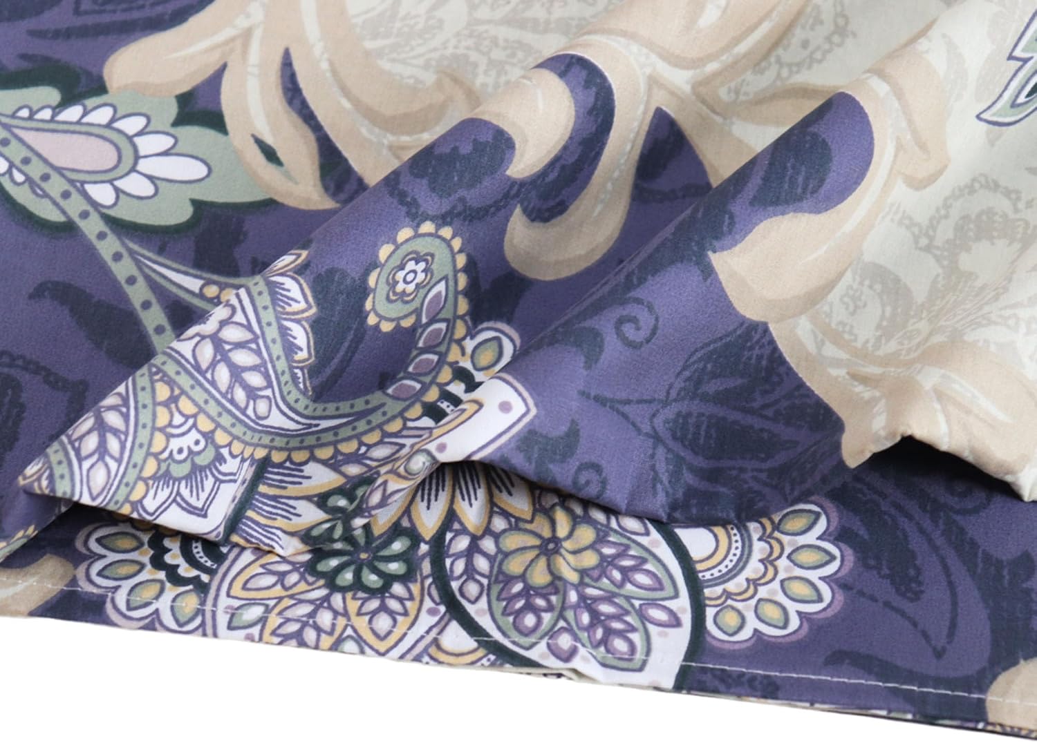 100 Percent Cotton Flat Sheets Only Twin XL Size Machine Wash Top Sheet Soft Breathable Pattern Printed Bed Sheet