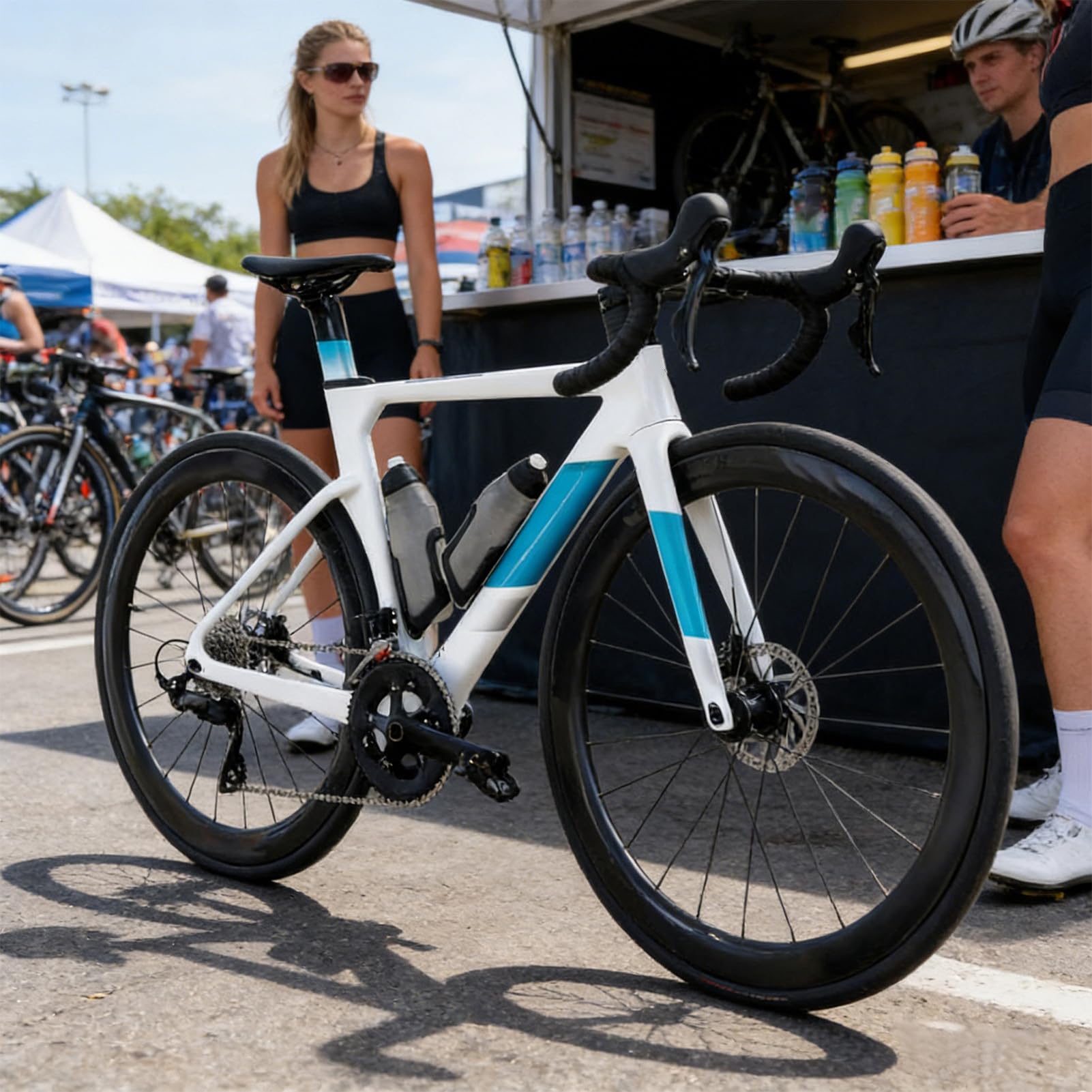 Bidon na wodę do jazdy na rowerze 600 ml butelka z koszykiem | Wersja wyścigowa z koszykiem do sportu, na siłownię, podczas treningu, do biegania, na wędrówki, w podróży, w szkole