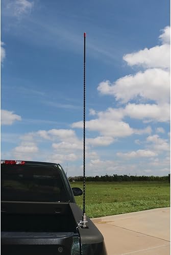 Miniatura 2 de Tram 4-B-HC - Antena de fibra de vidrio CB AMFMSSB, 1,500 W, 26 MHz a 29 MHz, 4 pies, color negro