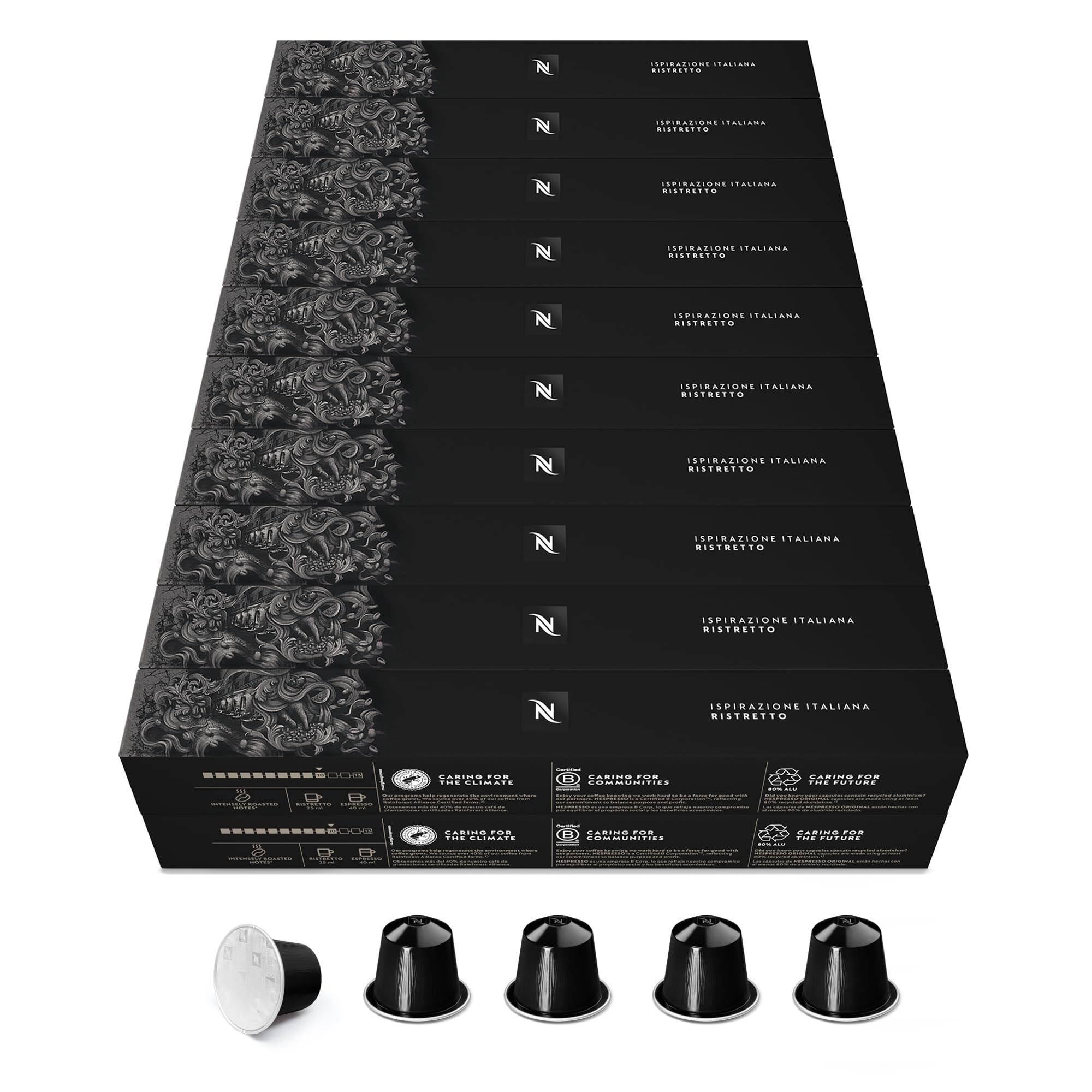 Nespresso Original - Assortiment Ristretto - 200 Capsules Café