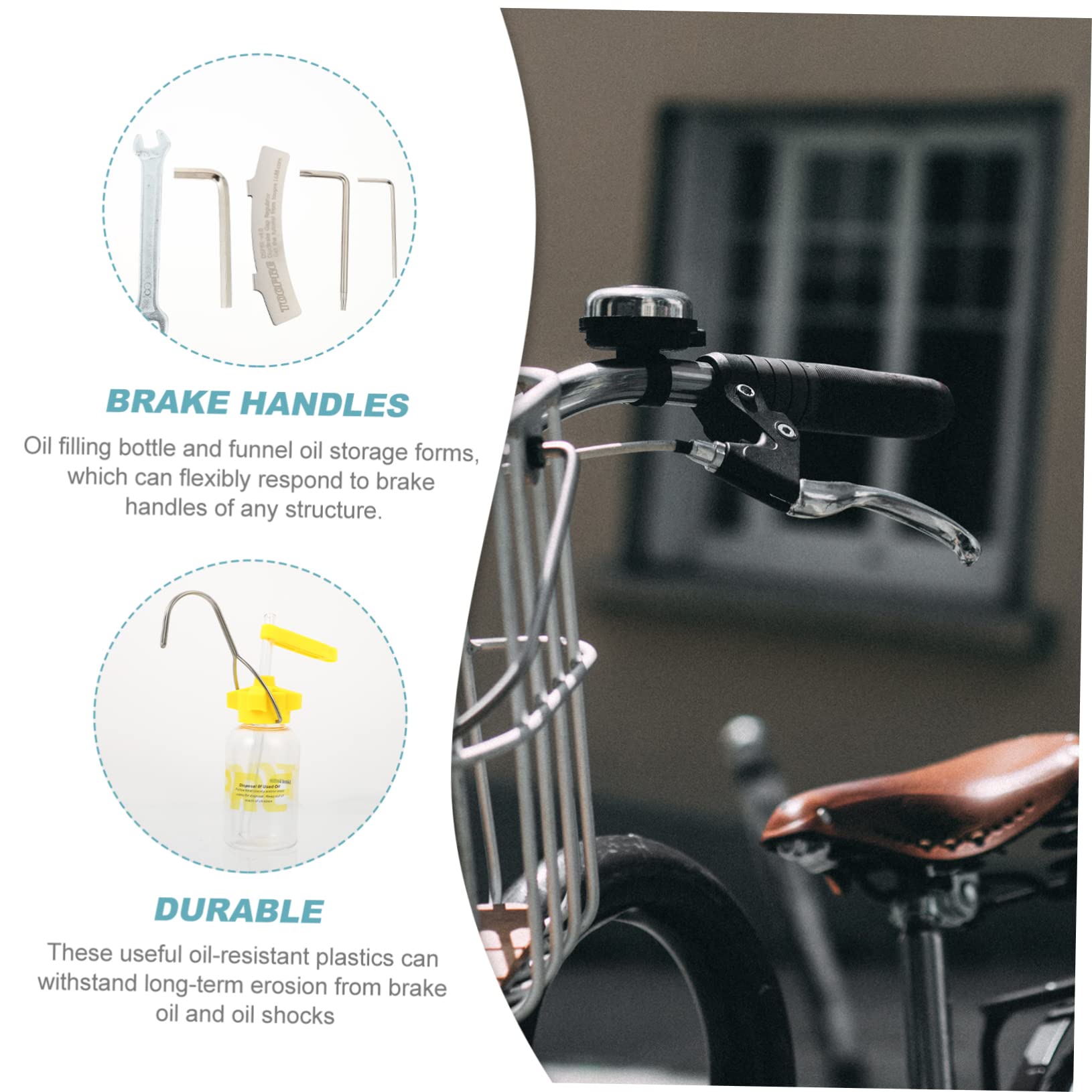 Sosoport 1set Kit di Riparazione Freni Disco Idraulici per Bici Completo di Attrezzi per Cambiare e Manutenzione con Giunti Strumento per Ciclisti