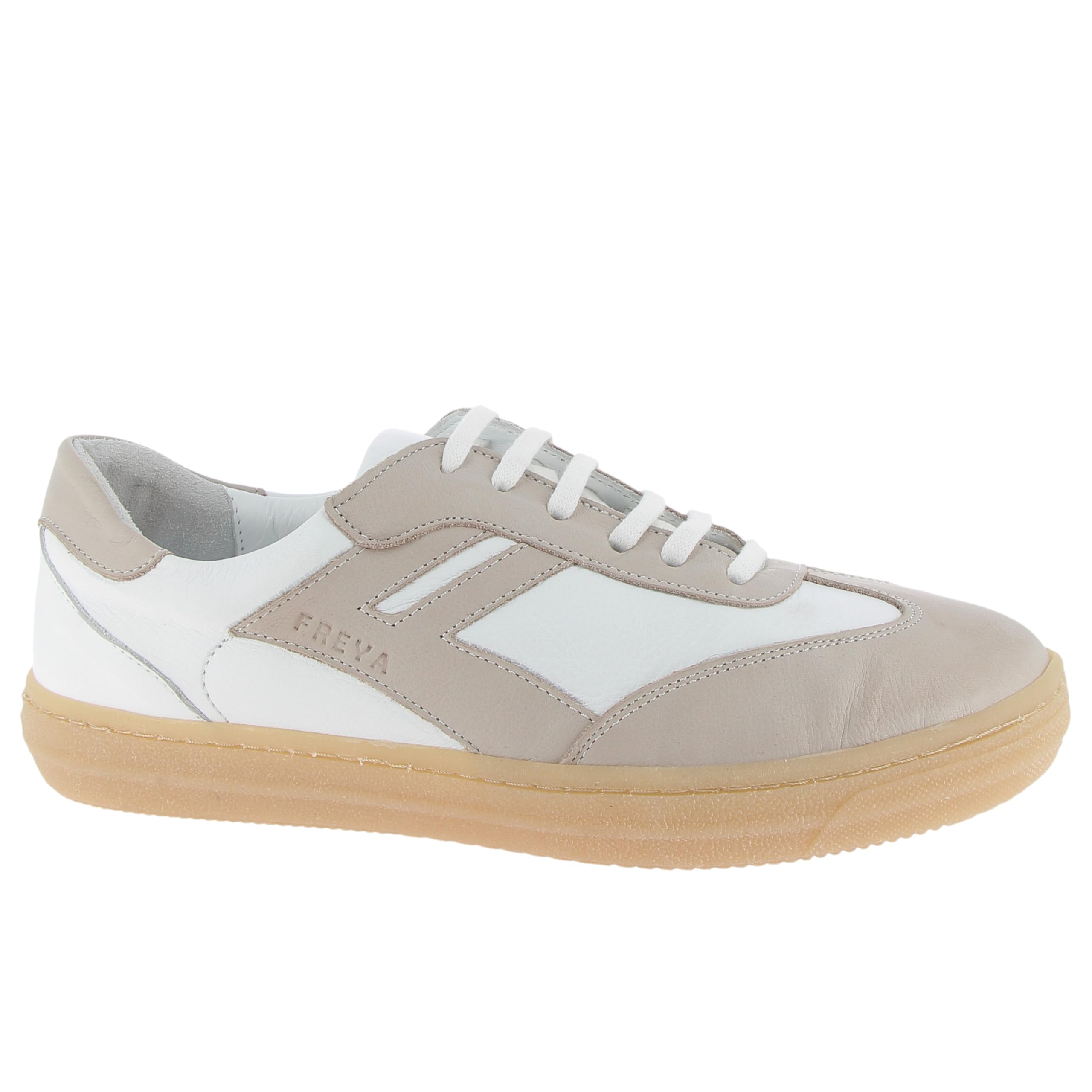 Andrea Conti Freya Women's Low Top Trainers, White Silver Grey., 9 UK