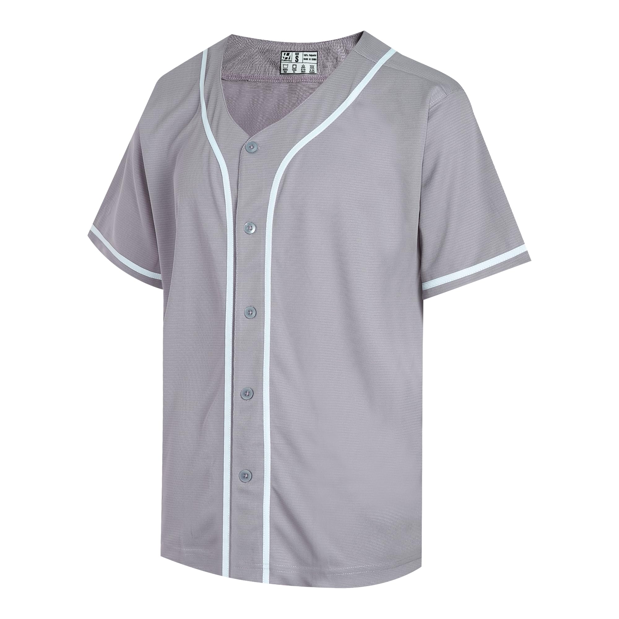 Pullonsy Mens Womens Plain Baseball Jersey Classic Replica - softball | Mubboo
