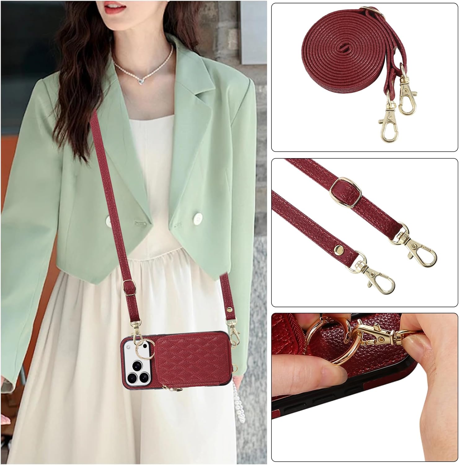 Asuwish Phone Case for iPhone 17 Pro Max 6.9 inch 2025 Zipper Wallet Cell Cover with Screen Protector Ring Credit Card Holder Slot Crossbody Strap Lanyard i Phone17 17Pro i17 17ProMax Black