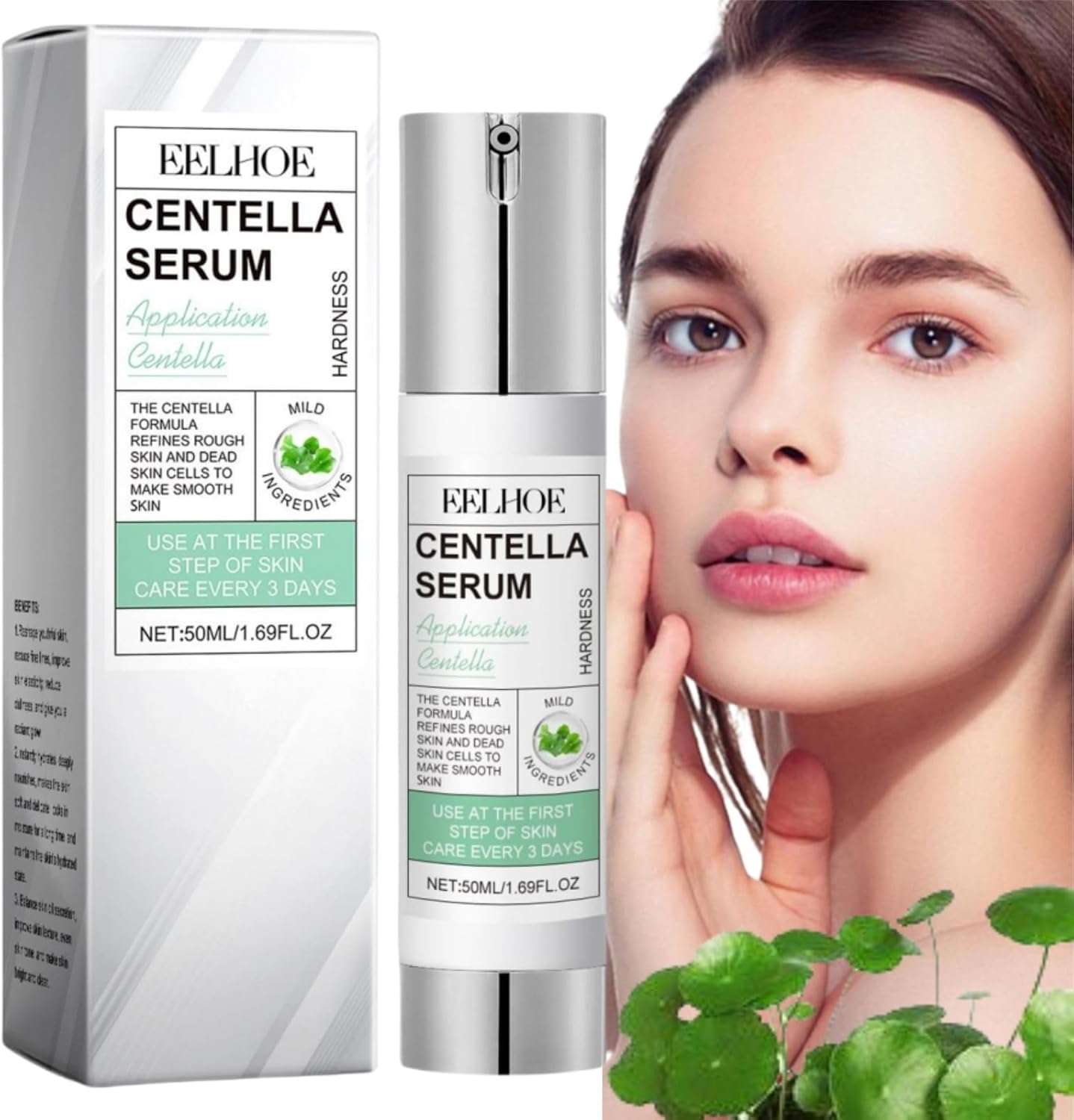 50ml Centella Asiatica Hydrating Serum,Anti-Aging Face Serum,Skincare Serum,Hyaluronic Acid Serum,Face Serum for Women with Hyaluronic Acid,Anti Wrinkle Face Cream,Serums Skincare,Facial Moisturiser
