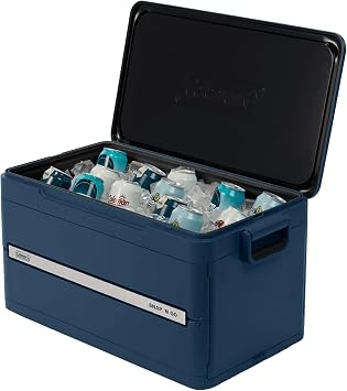 Coleman Snap N Go Collapsible Cool Box, 45QT, 42L, Holds 76 Cans, 55 Hours Cold, Waterproof Removable Liner, for Camping and Outdoor Use