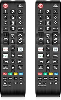 [Pack of 2] Universal Remote Control for ONLY All Samsung TV Remote, 01315A Samsung Remote Control for Smart TV, Replacement Compatible for All Samsung Smart TV, LED, LCD, HDTV, 3D, Series TV