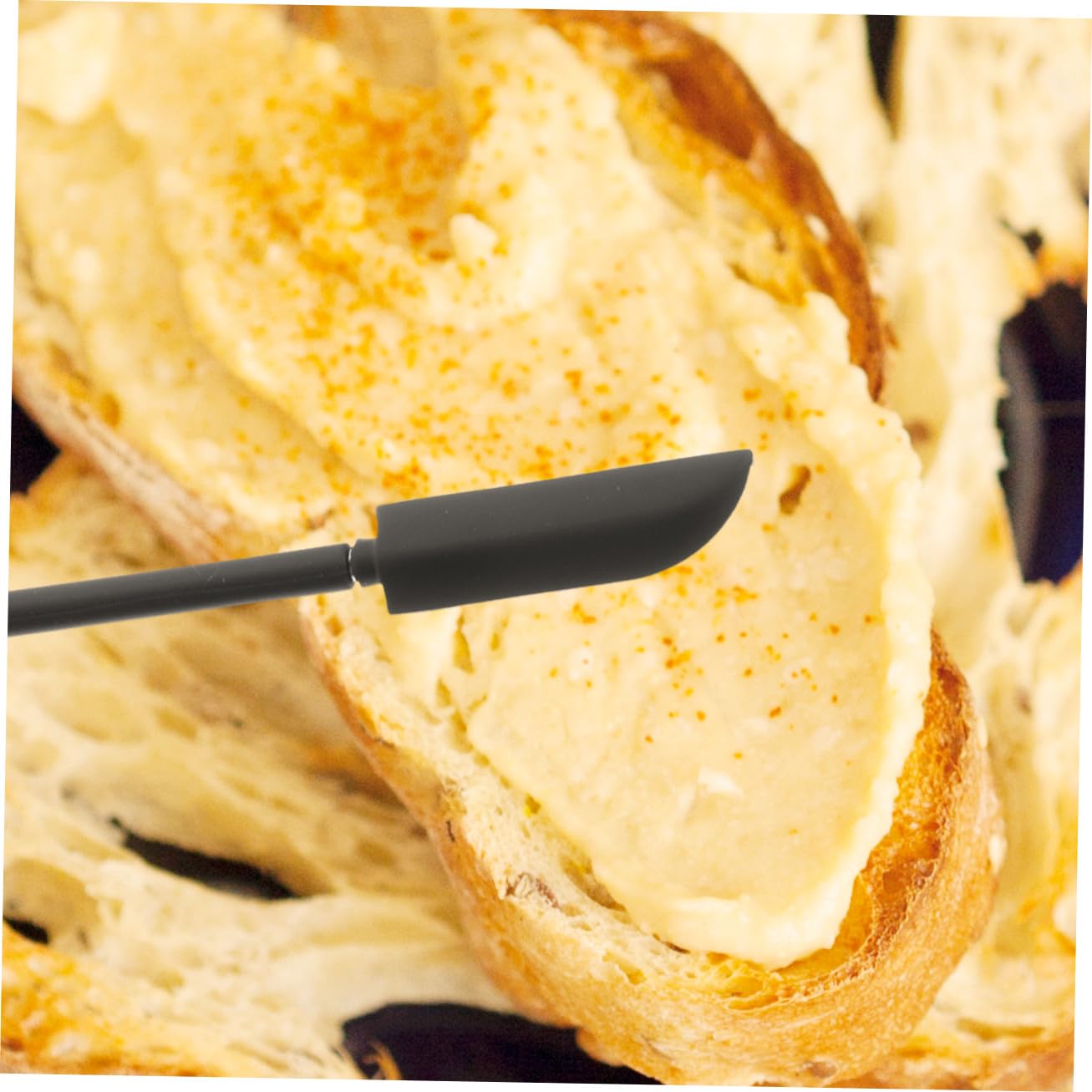 Kleiner Silikonspatel Satz mit Kosmetikspatel und Butterschaber Hitzebeständig Ergonomischer Griff Vielseitig für Küche Backen und Kosmetik