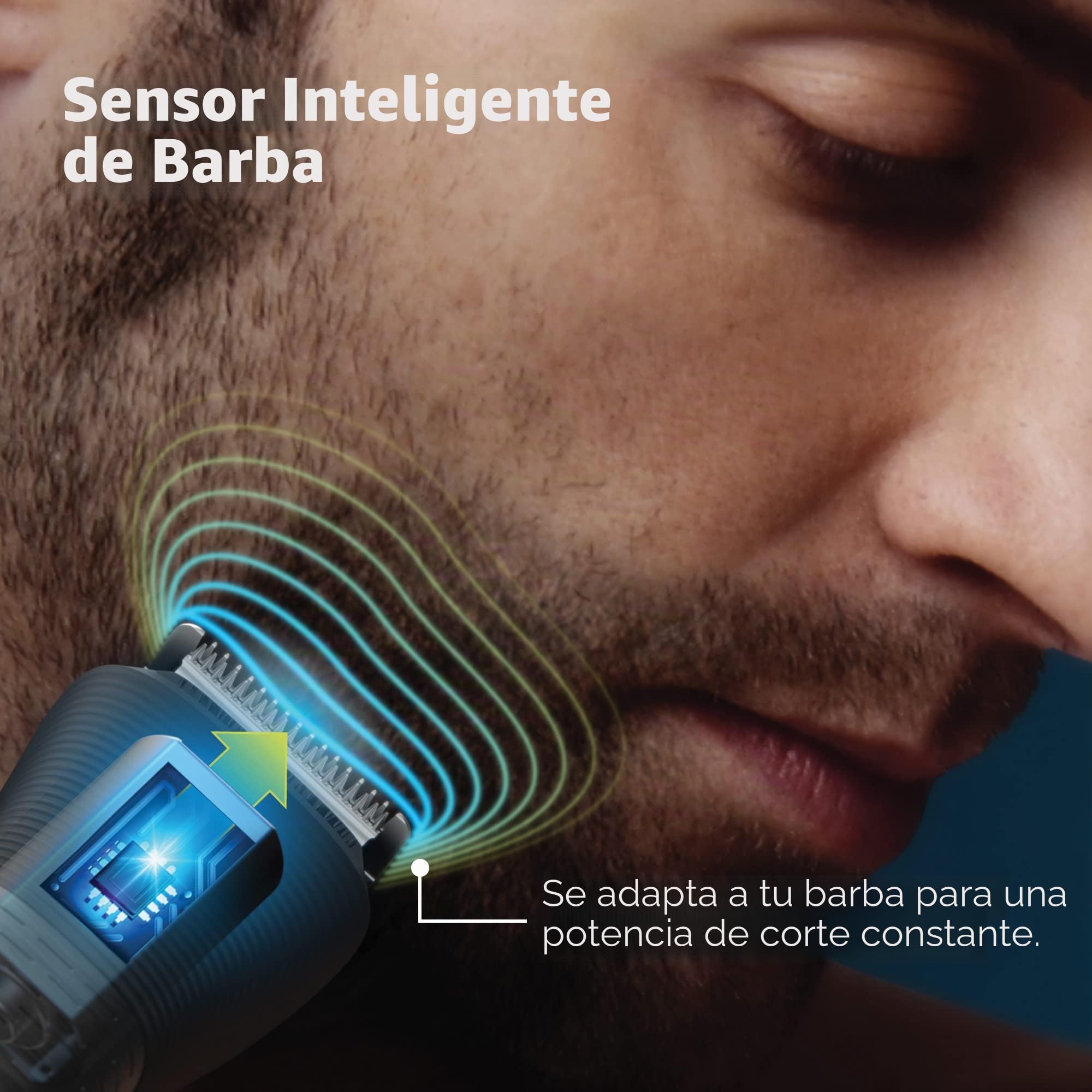 Philips Norelco Multigroom MG9510/60 - Kit de aseo para hombre, 9000-21 piezas, para barba, cuerpo, cara, nariz, orejas, recortadora de pelo con estuche de almacenamiento premium, MG9510/60