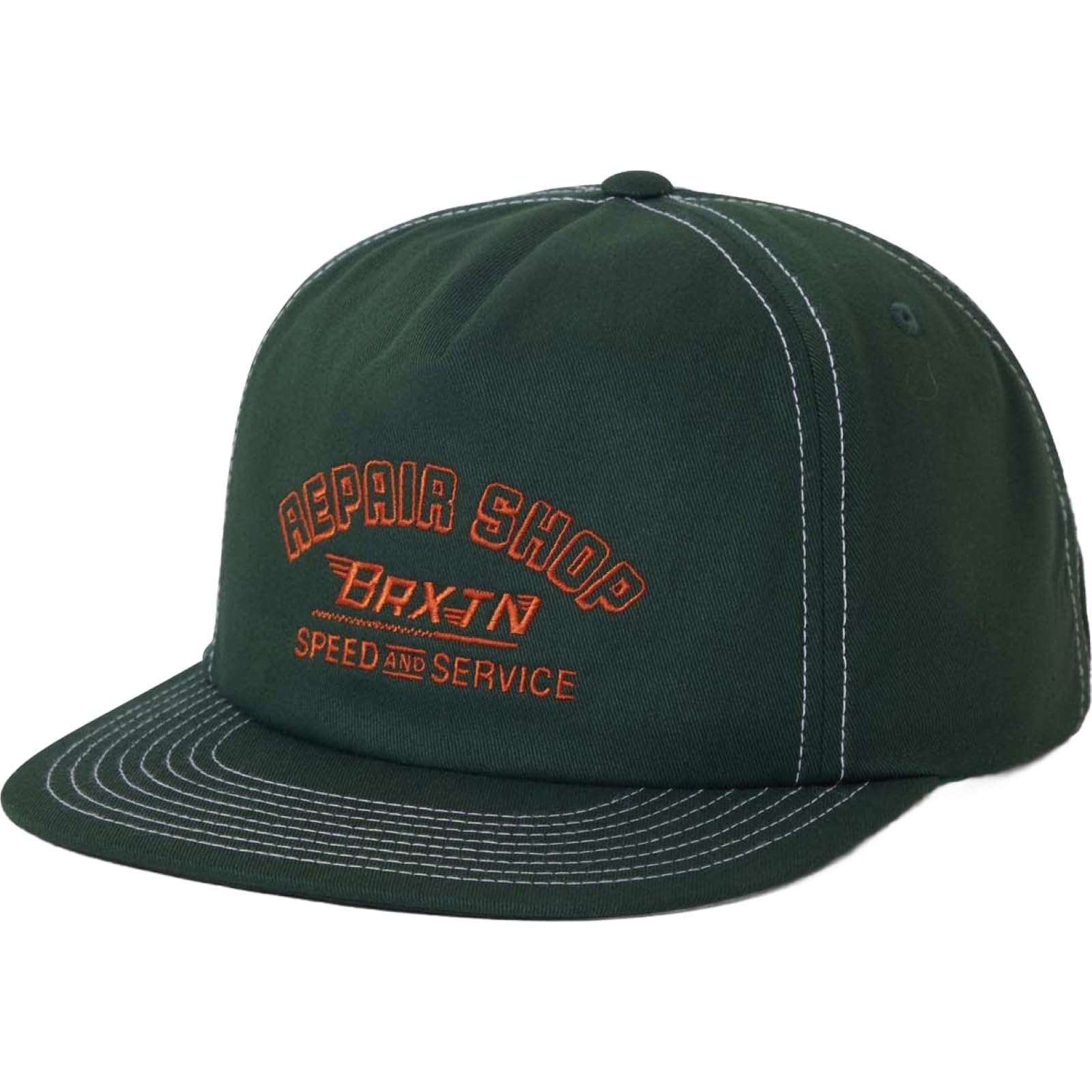 Brixton Men's Primal Green Repair Shop Snapback Baseball Cap
