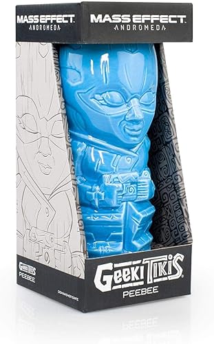 Miniatura 4 de Mass Effect Geeki Tikis Peebee - Taza de cerámica hecha a mano, capacidad para 14 onzas
