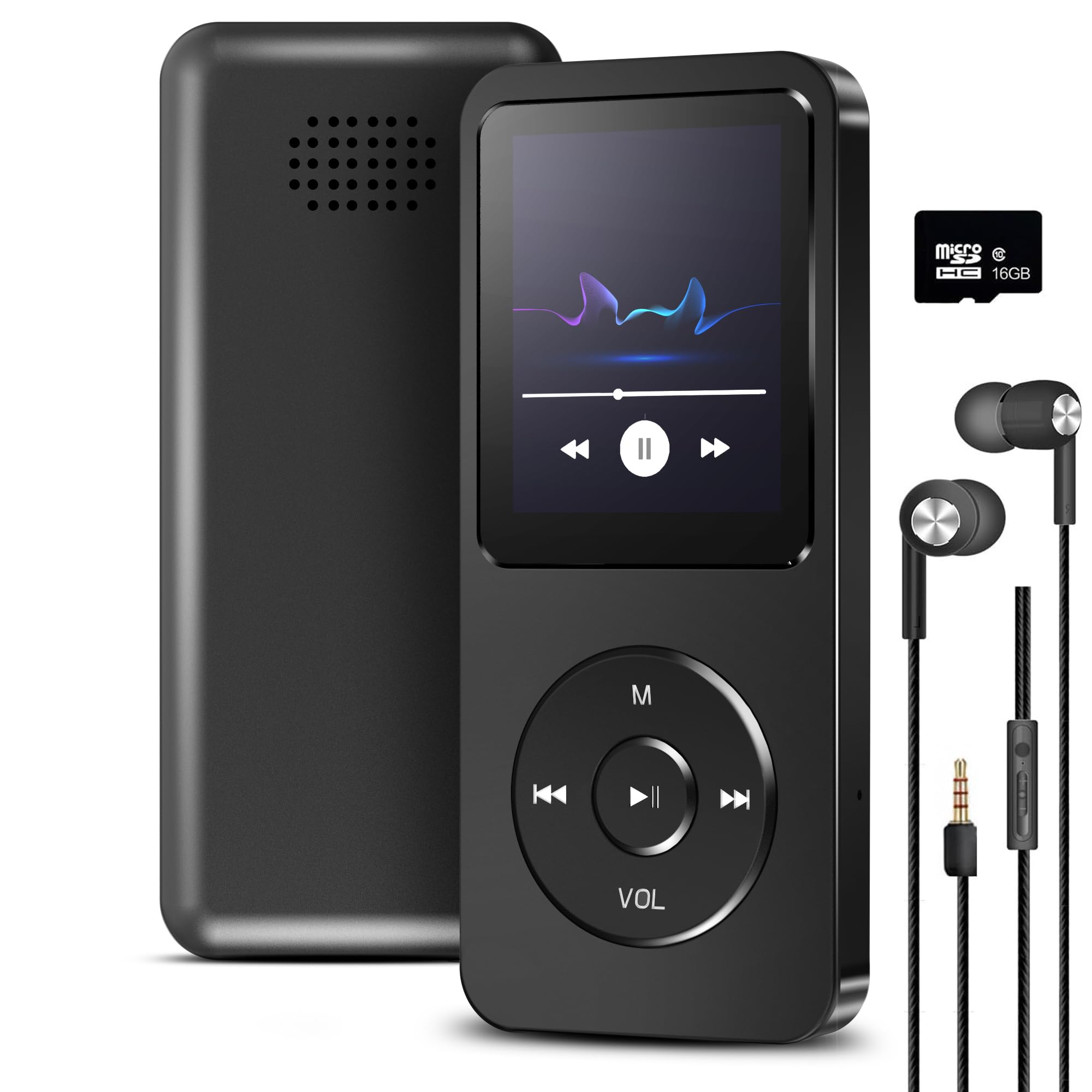 Sounce 16GB Mini MP3 Music Player with Bluetooth 5.4, HiFi Lossless Sound, Video Playback, Voice Recorder, FM Radio, E-Book Reader, and Loudspeaker | Expandable up to 128GB (Black)-image-32