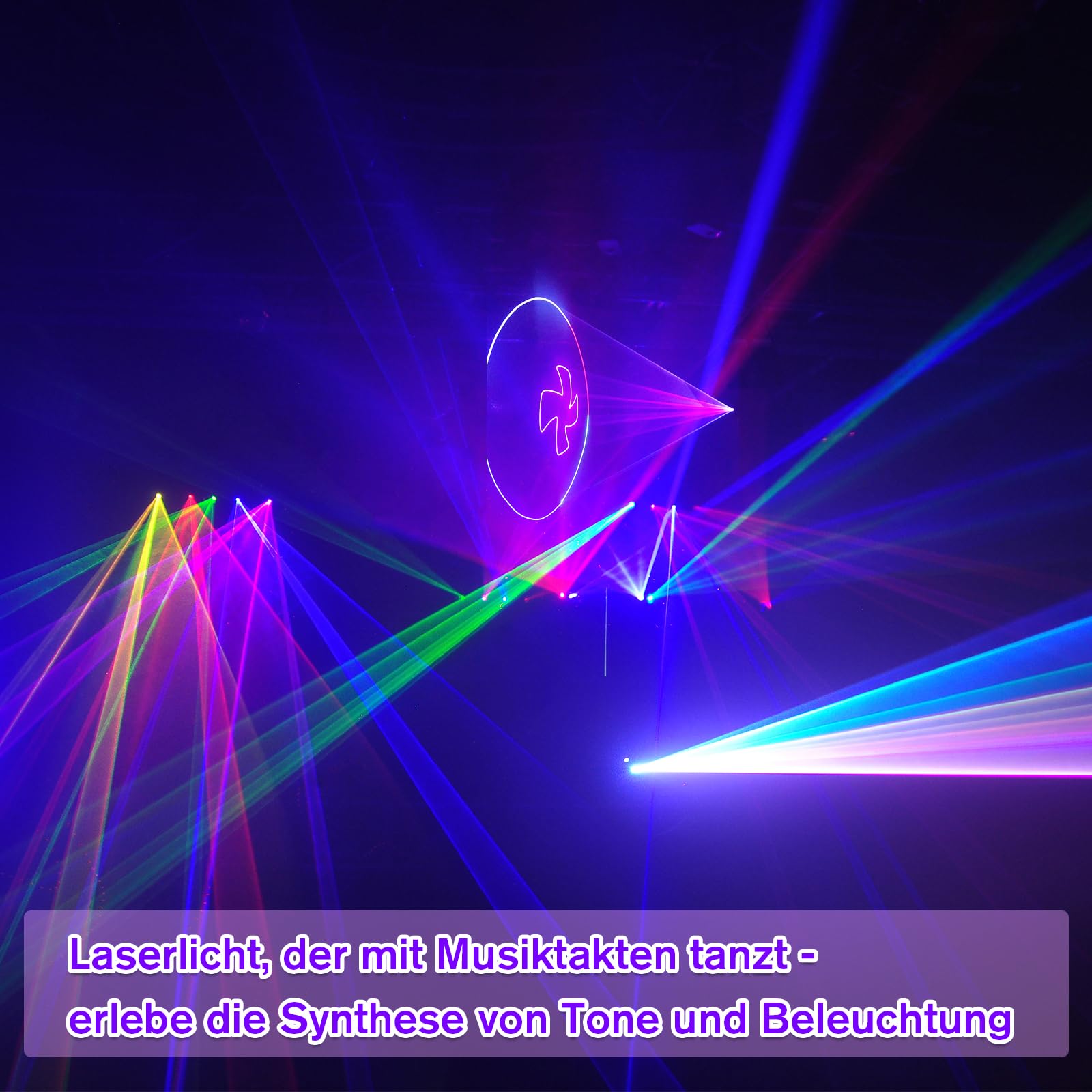 Luce da discoteca, animazione 3D RGB, DMX 512 con telecomando, musica, suono attivato, DJ, per feste, Halloween, compleanno, bar, KTV