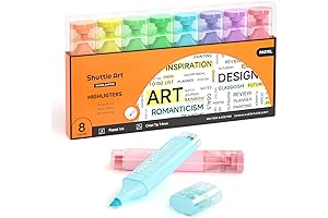 Shuttle Art Pastel Highlighters: A Macaron-Colored Dream for Trendy Middle School Girls