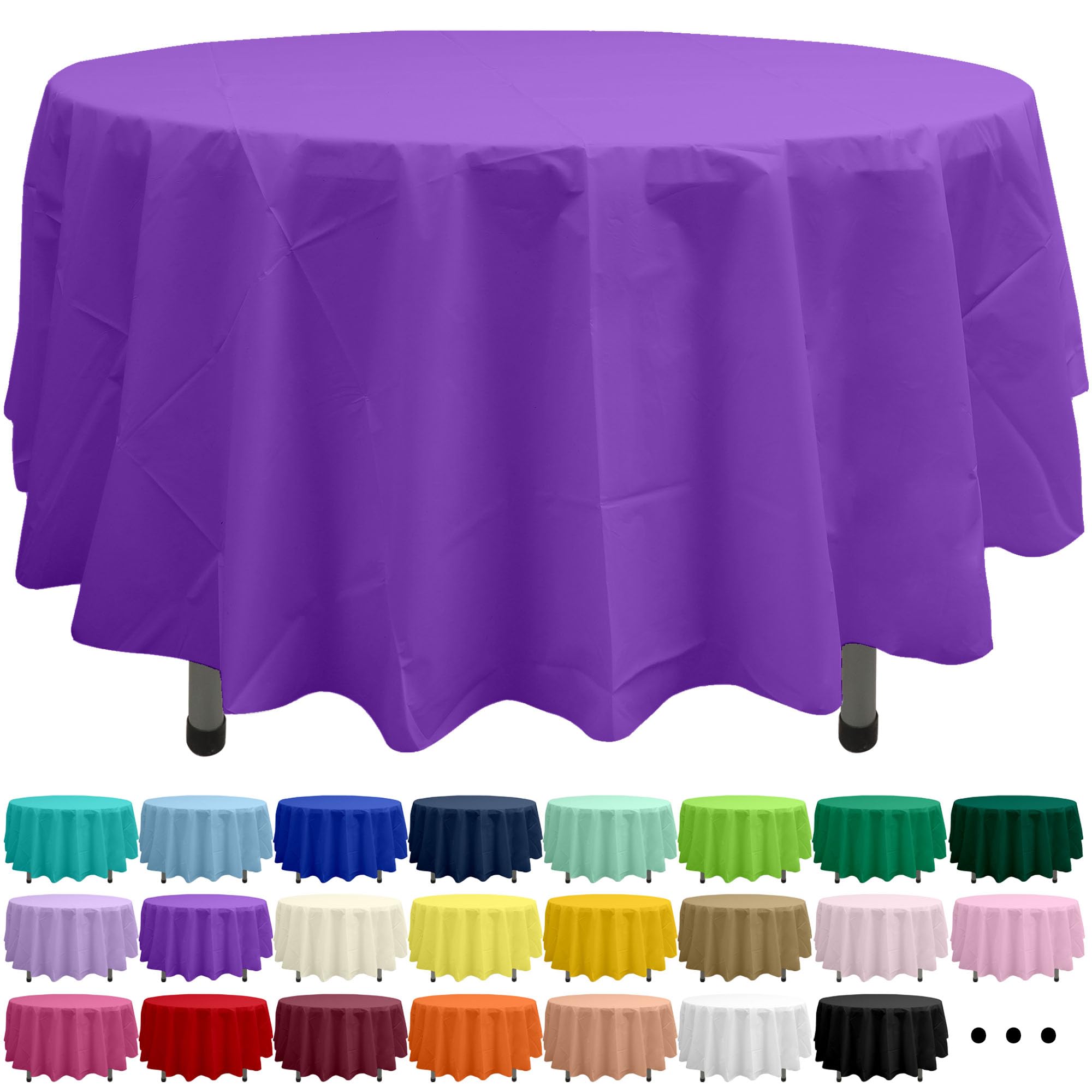 Party Ulyja Blush Pink 2 Pack Plastic Tablecloth Rectangle 54 x 108 Inches Disposable Pale Pastel Pink Reusable Table Covers for Dining, Birthday, Wedding, Picnic, Event and Outdoor Use — view 10