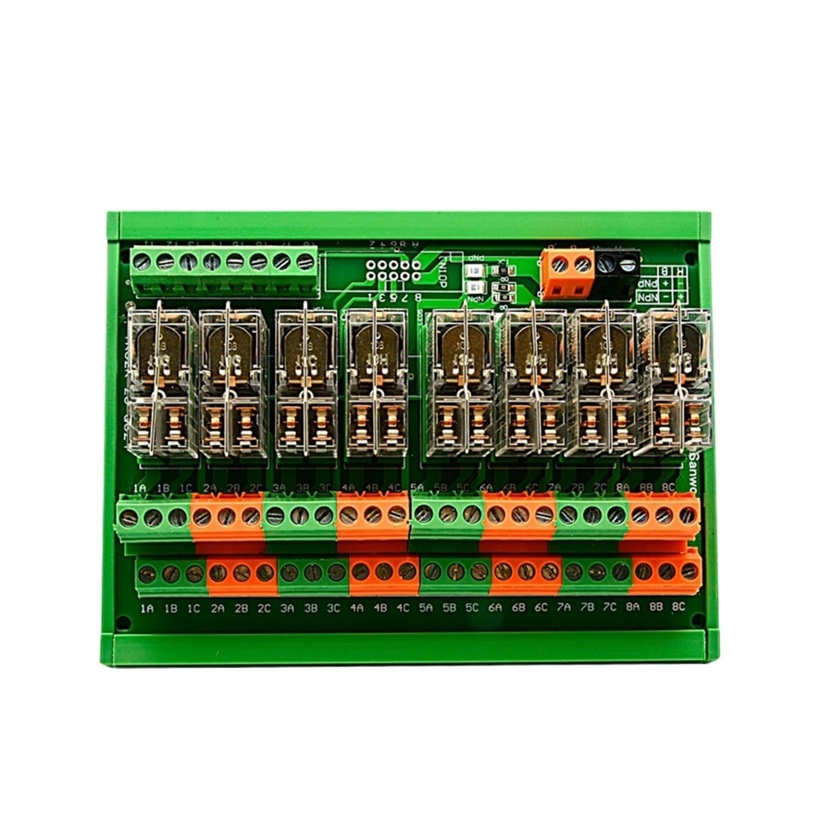 Módulo de relés 12v/24 de 8 vías, dos abiertos y dos cerrados(DC24V)