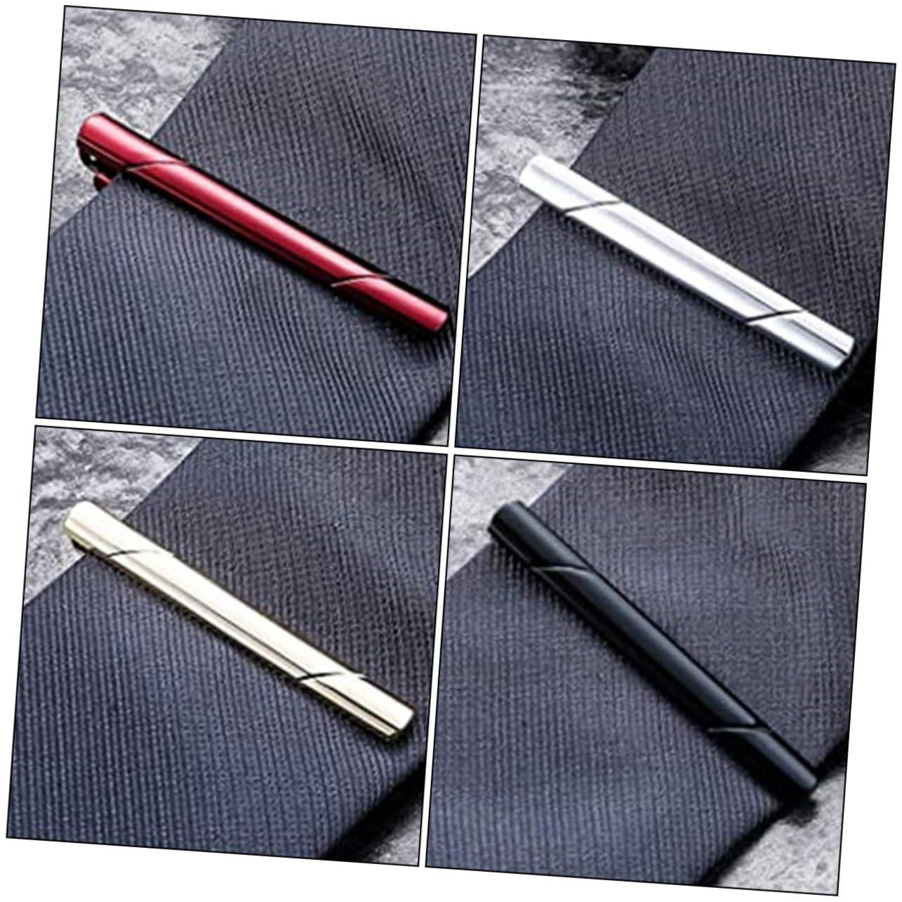 Veemoon Conjunto De Pasadores De Corbata Accesorios Azul Atar Acortar- Clips De Pajarita Clips De Corbata Para Hombres Únicos Clip De Corbata De Los Hombres Cobre