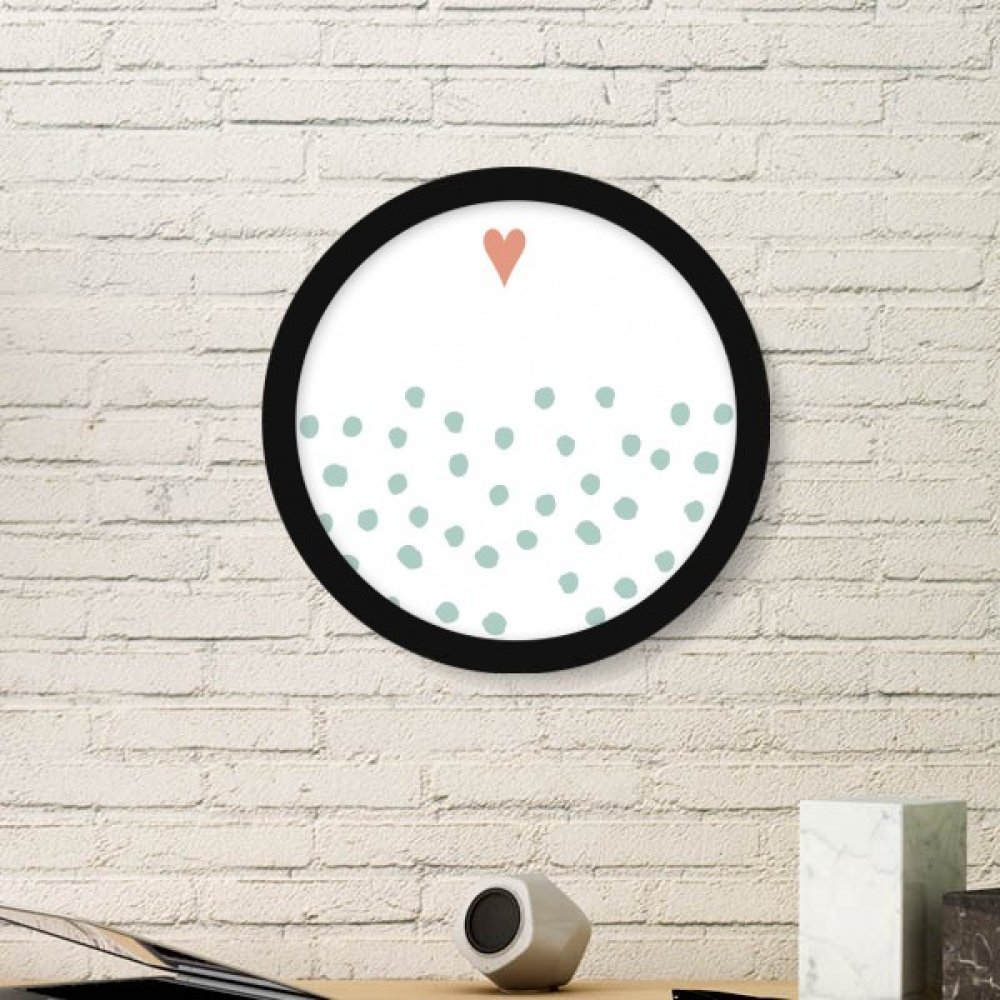 Peinture d'art de plantes dans un cadre photo rond pour salon cocooning