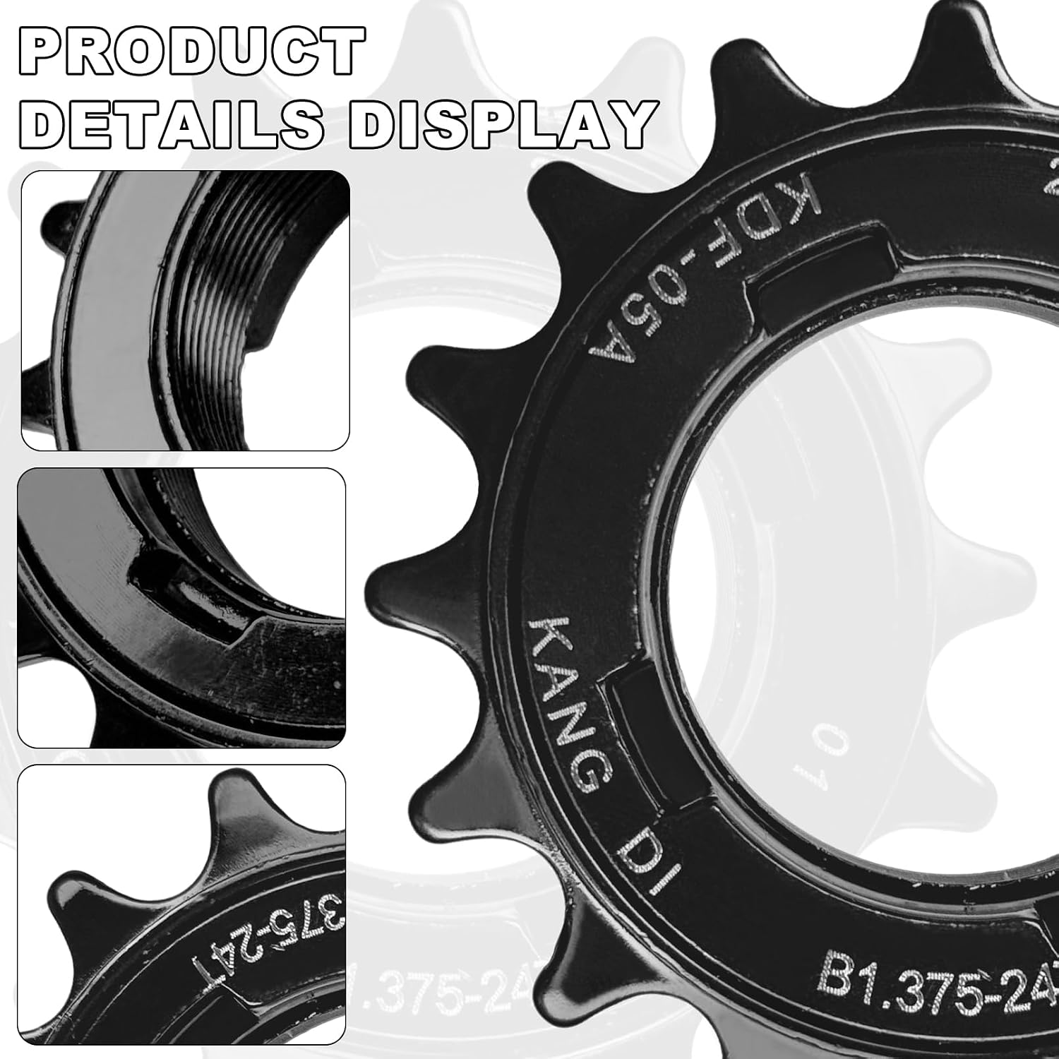 Single Speed Bike Freewheel 16/18/20T Threaded Bicycle Freewheel