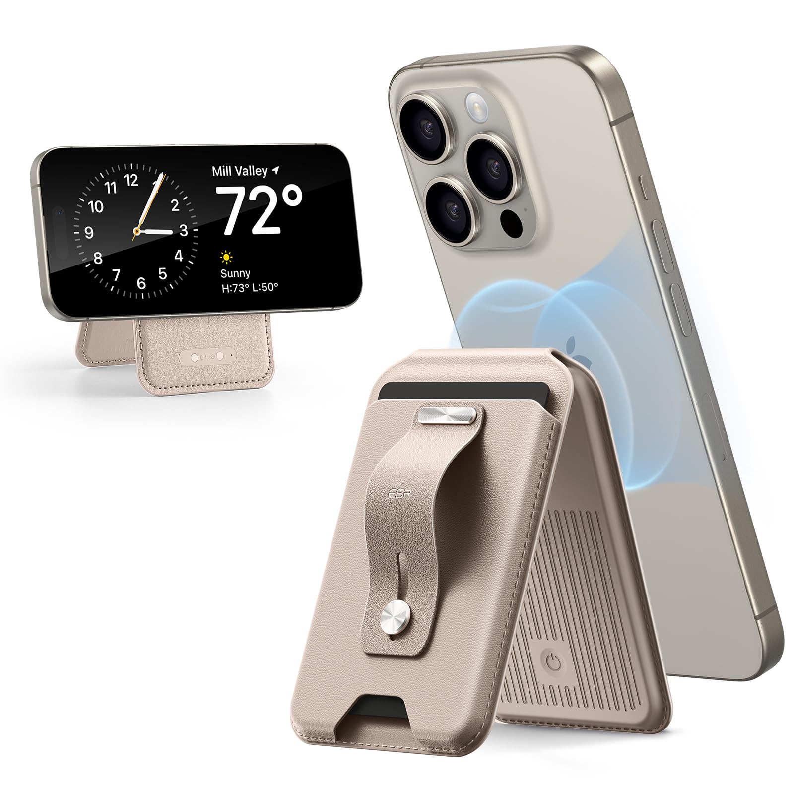 Amazon.co.jp: [ESR] magsafe カードケース スマホスタンド カード入れ