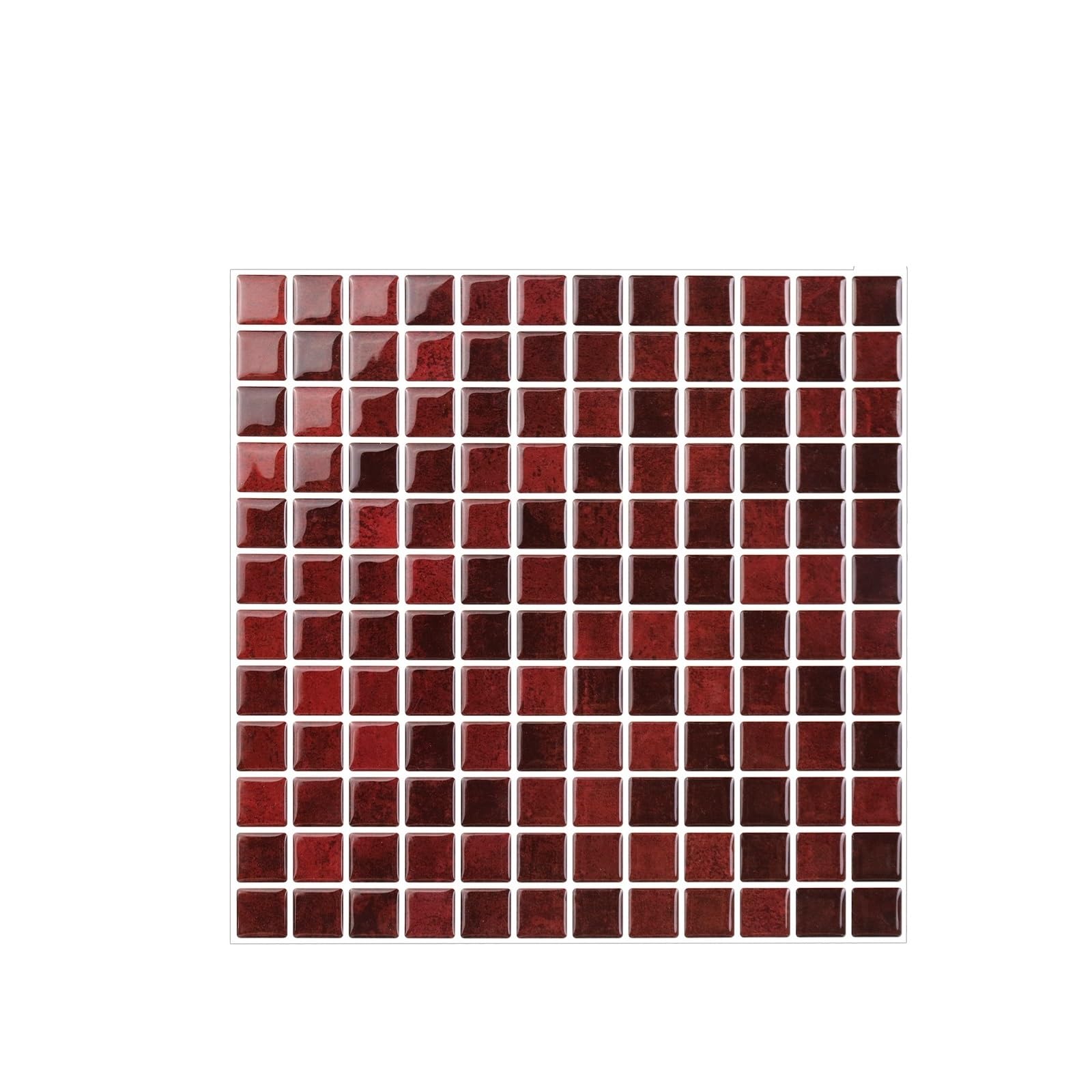 Mosaic Marble Effect Tile Stickers, Mosaic Tile Stickers Multicolor Ceramic Kitchen Backsplash(Color 6)