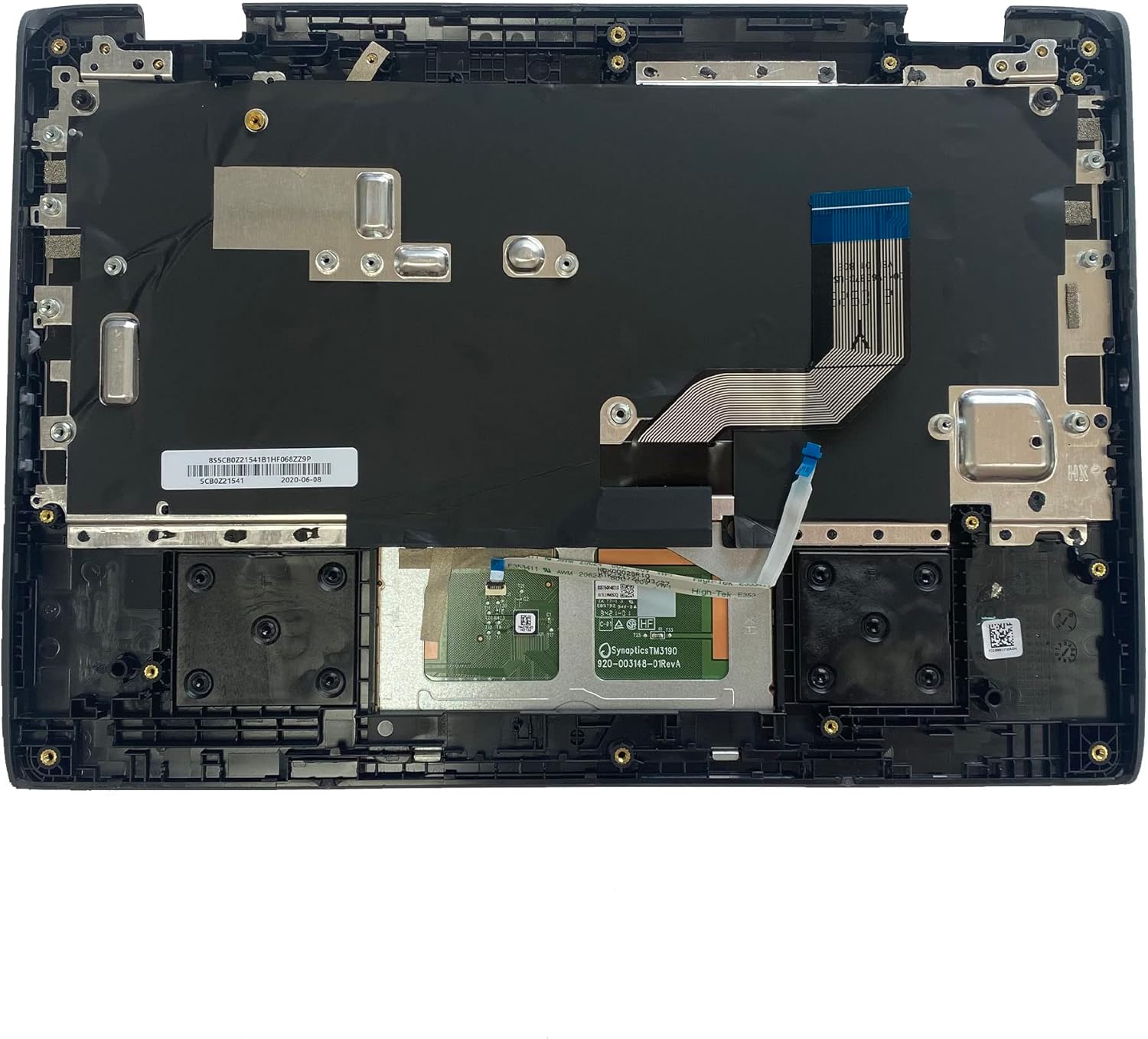 Replacement Laptop Upper Case Palmrest Non-Backlit Keyboard Touchpad Assembly Part for Lenovo 300E Chromebook 2nd Gen AST 82CE 5CB0Z21541 Black