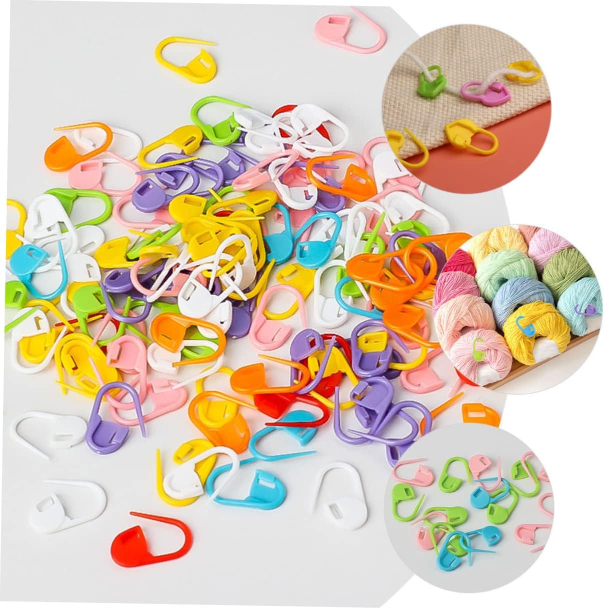 TEHAUX 3sets Cartoon Shaped Crochet Markers Mixed Stitch Markers for Crafting Lightweight and Easy to Use for Crocheting Sewing and DIY Projects