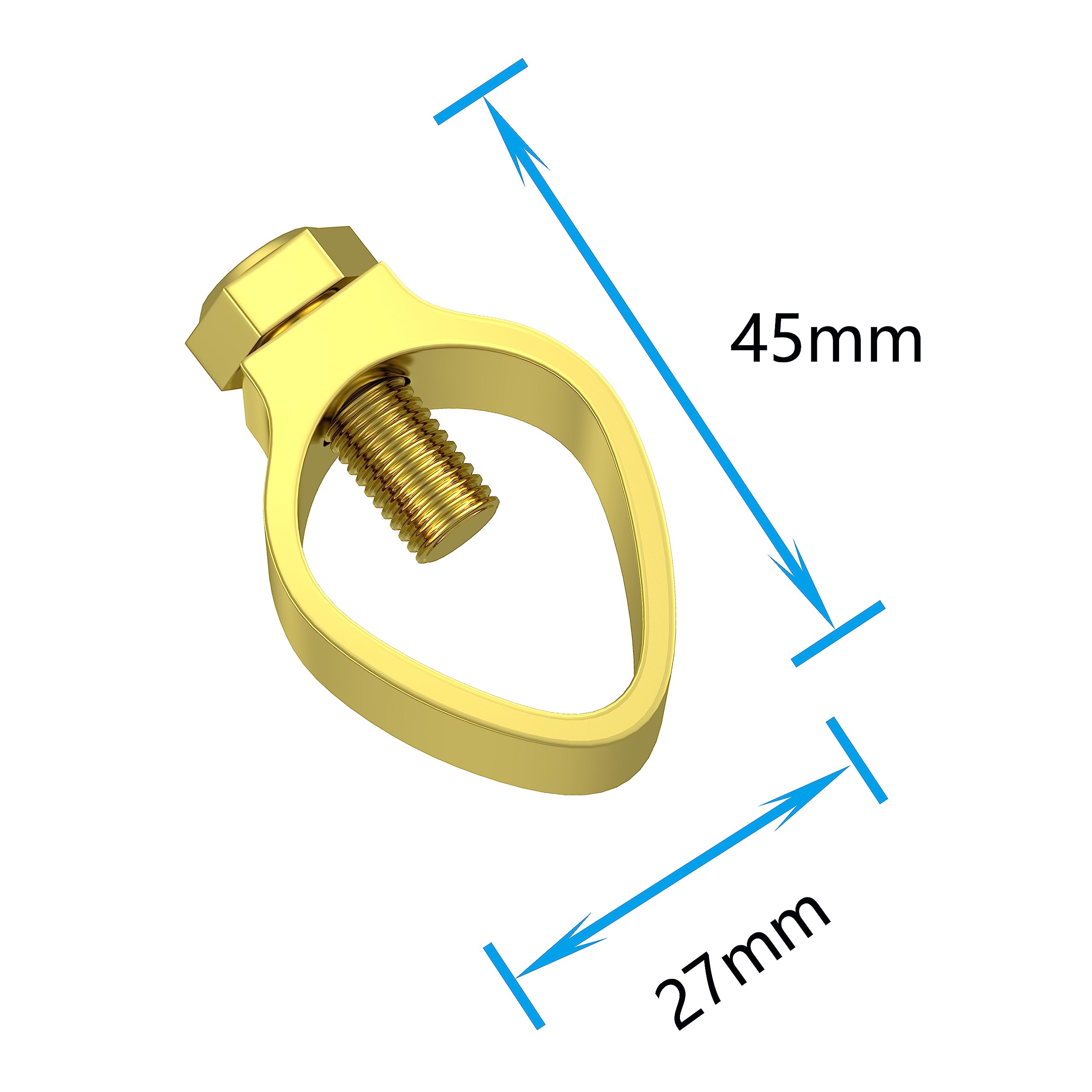 Nucraft Tiefenerder Erder Erdung Staberder Ø20mm Kohlenstoffstahl，0.2MM Rotkupfer Beschichtung mit Klemme SET 1M 3M 4M Zusammensetzung (SET 3M Ø20 3x1000mm)
